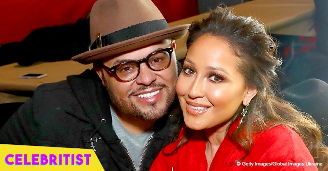 Adrienne Bailon snatches hearts in off-the-shoulder dress in sweet pic with husband Israel Houghton