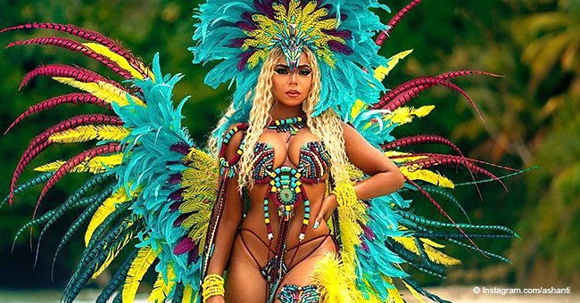 Ashanti Leaves Little to the Imagination in Bikini Carnival Costume in New Photos