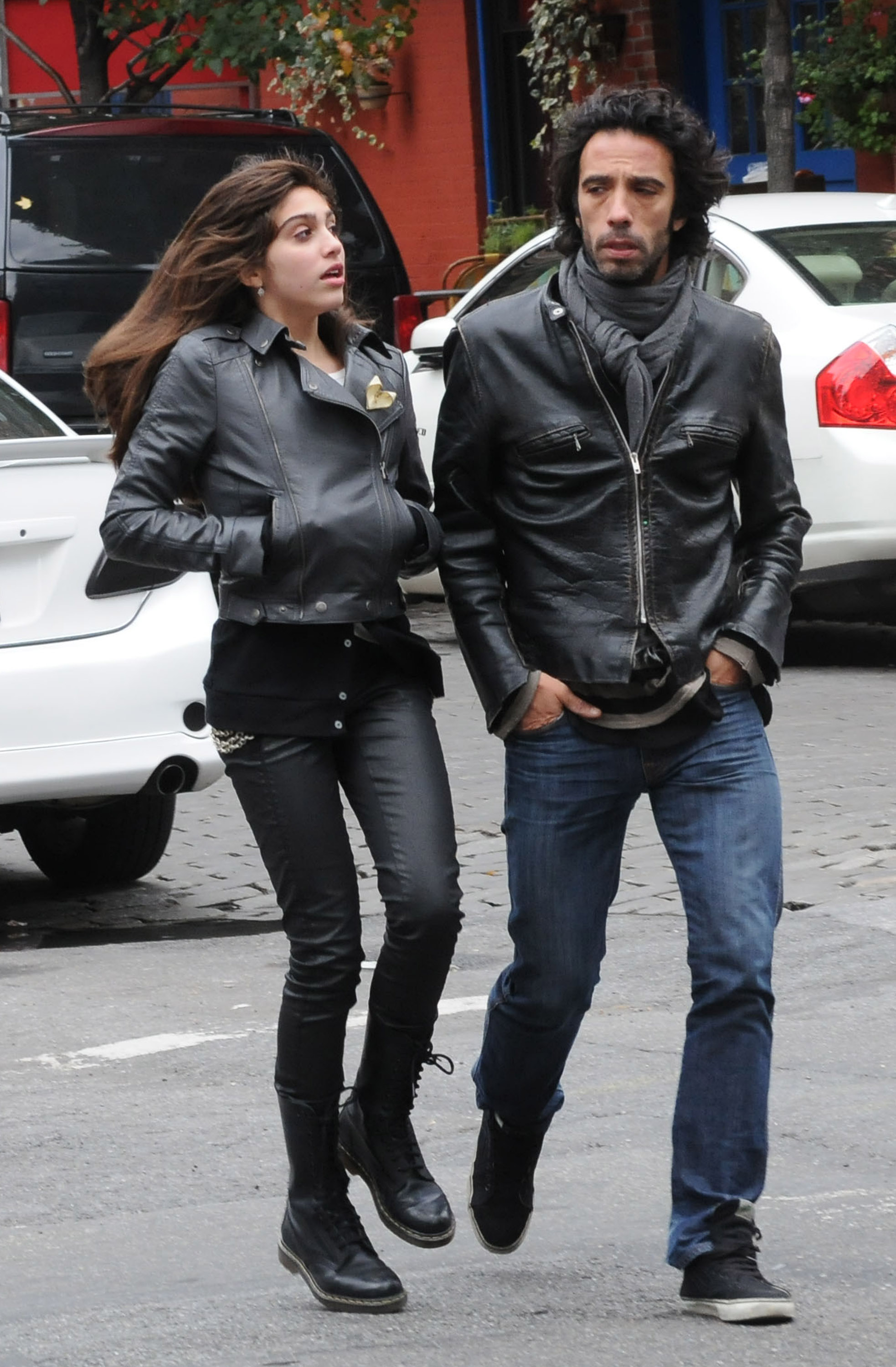 Carlos Leon and Lourdes Leon walk in New York City on November 1, 2009. | Source: Getty Images