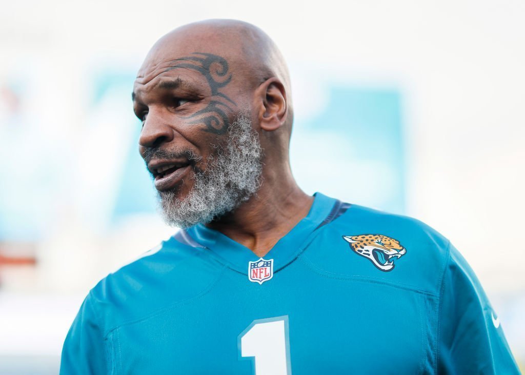 Mike Tyson looks on before the start of the Jacksonville Jaguars against the Tennessee Titans at TIAA Bank Field in Jacksonville, Florida | Photo: Getty Images