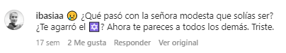 Comentario de un fan en el post de Instagram de Ella Bleu Travolta del 15 de septiembre de 2022 | Foto: Instagram/ella.bleu