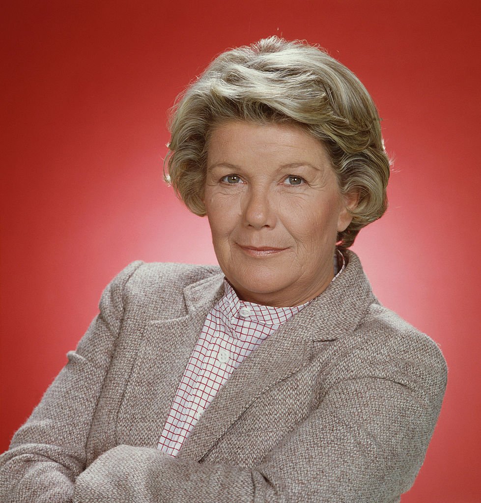 A headshot of late Barbara Bel Geddes dressed in jacket in a promotional still of the American television series "Dallas" on January, 1, 1979. | Photo: Getty Images.