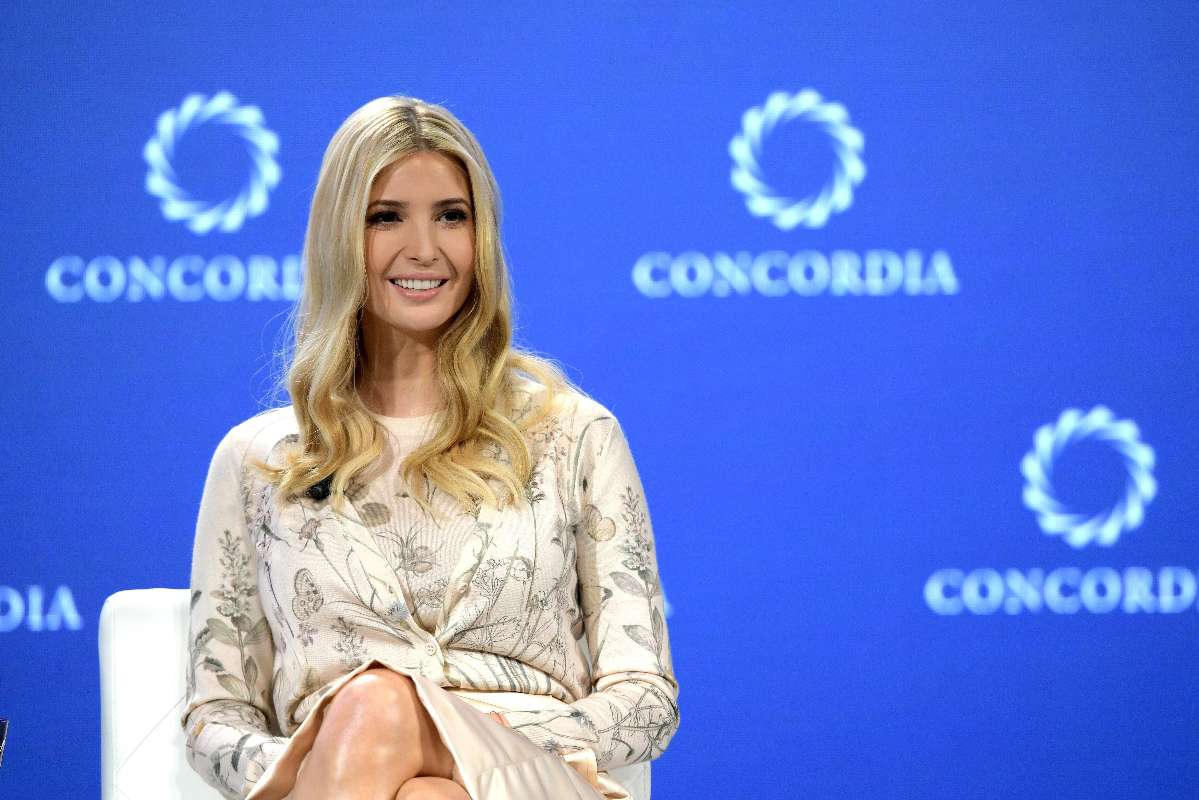 Ivanka Trump speaks onstage during the 2018 Concordia Annual Summit | Photo: Getty Images