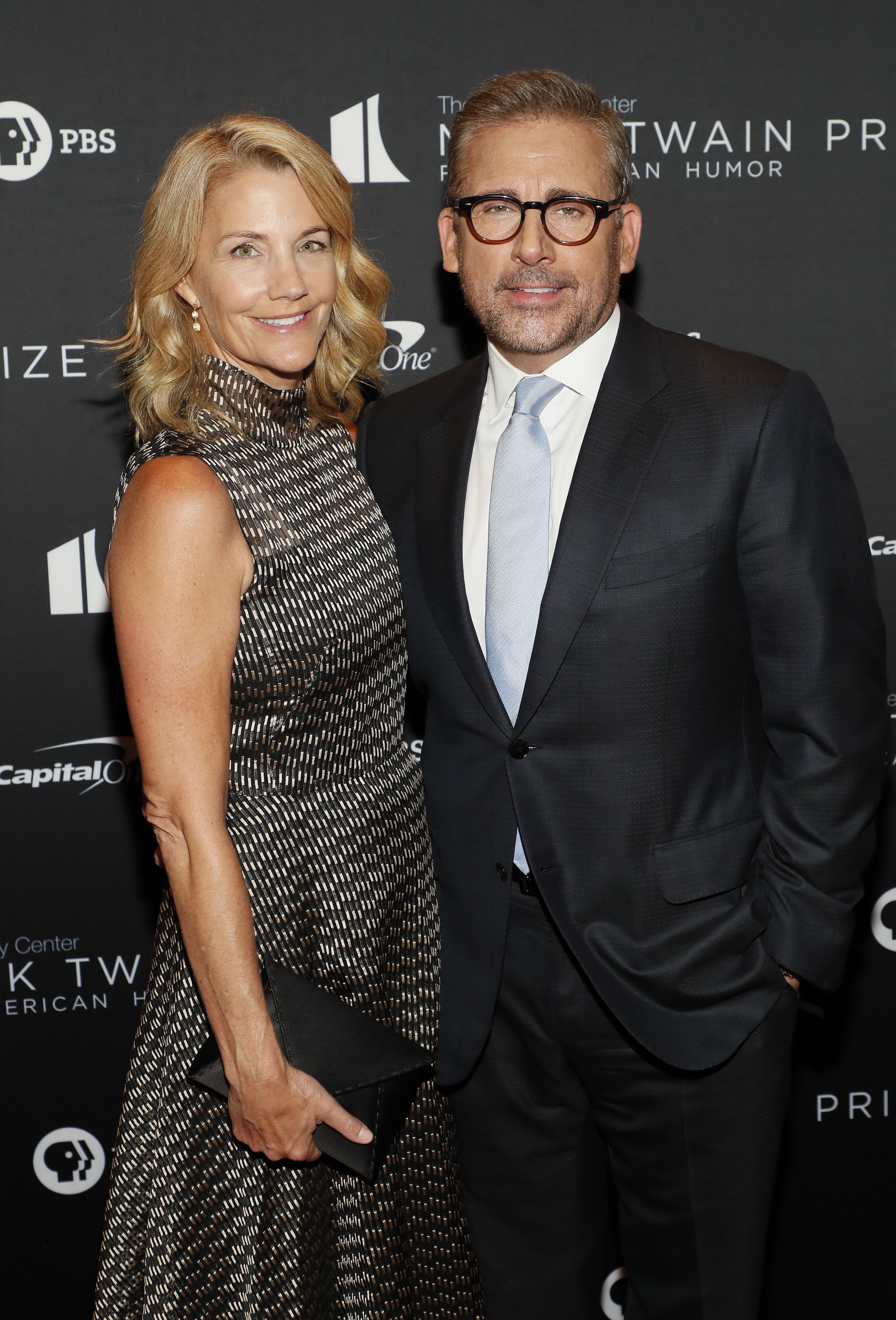 Steve Carell and Nancy Carell attend the 23rd Annual Mark Twain Prize For American Humor at The Kennedy Center on April 24, 2022 in Washington, DC. | Source: Getty Images