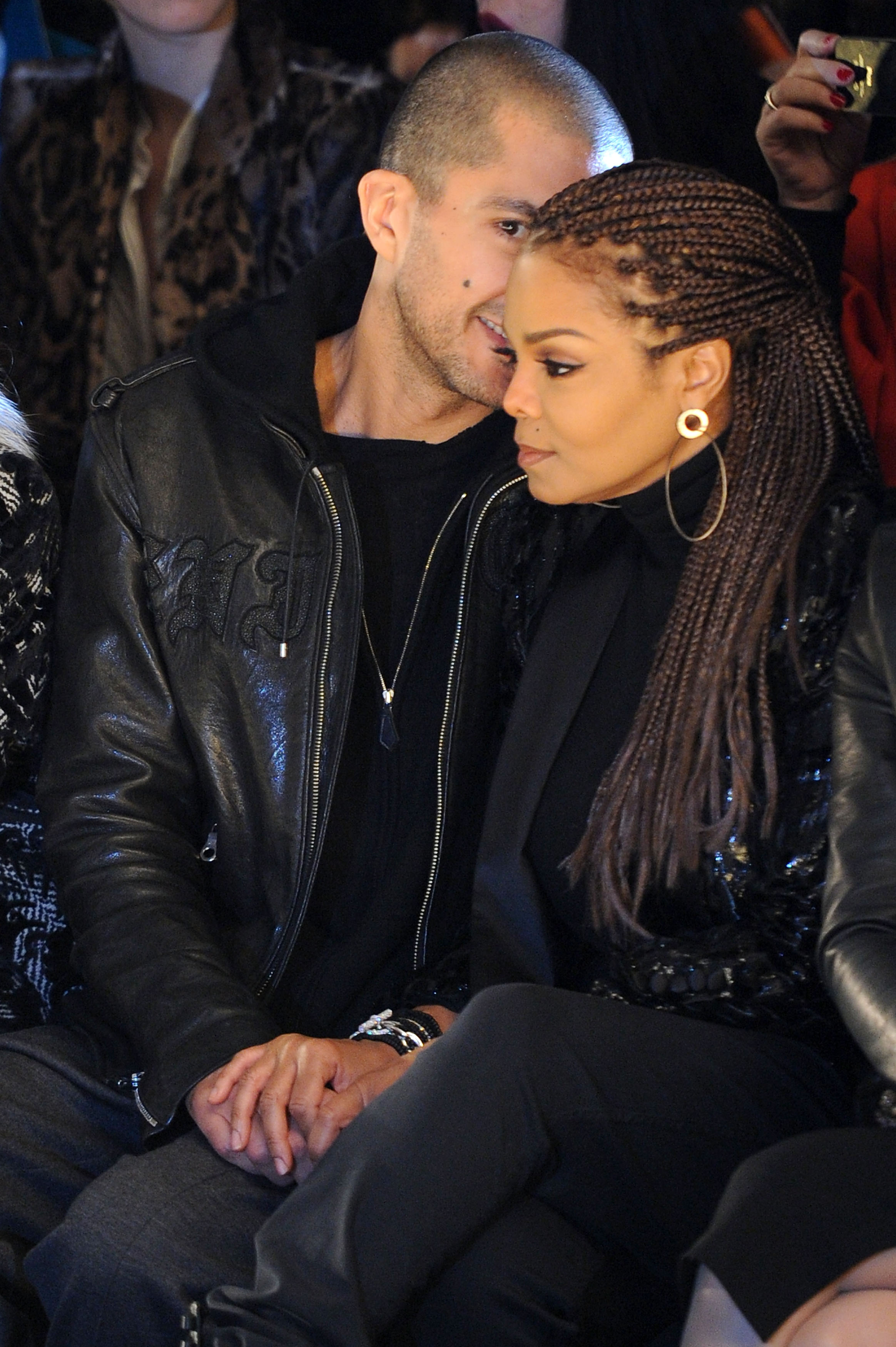 Wissam Al Mana and Janet Jackson attend the Roberto Cavalli fashion show in Milan, Italy, on February 23, 2013. | Source: Getty Images