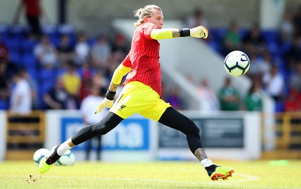 Loris Karius, im Spiel Chester FC vs Liverpool, 2018 | Quelle: Getty Images