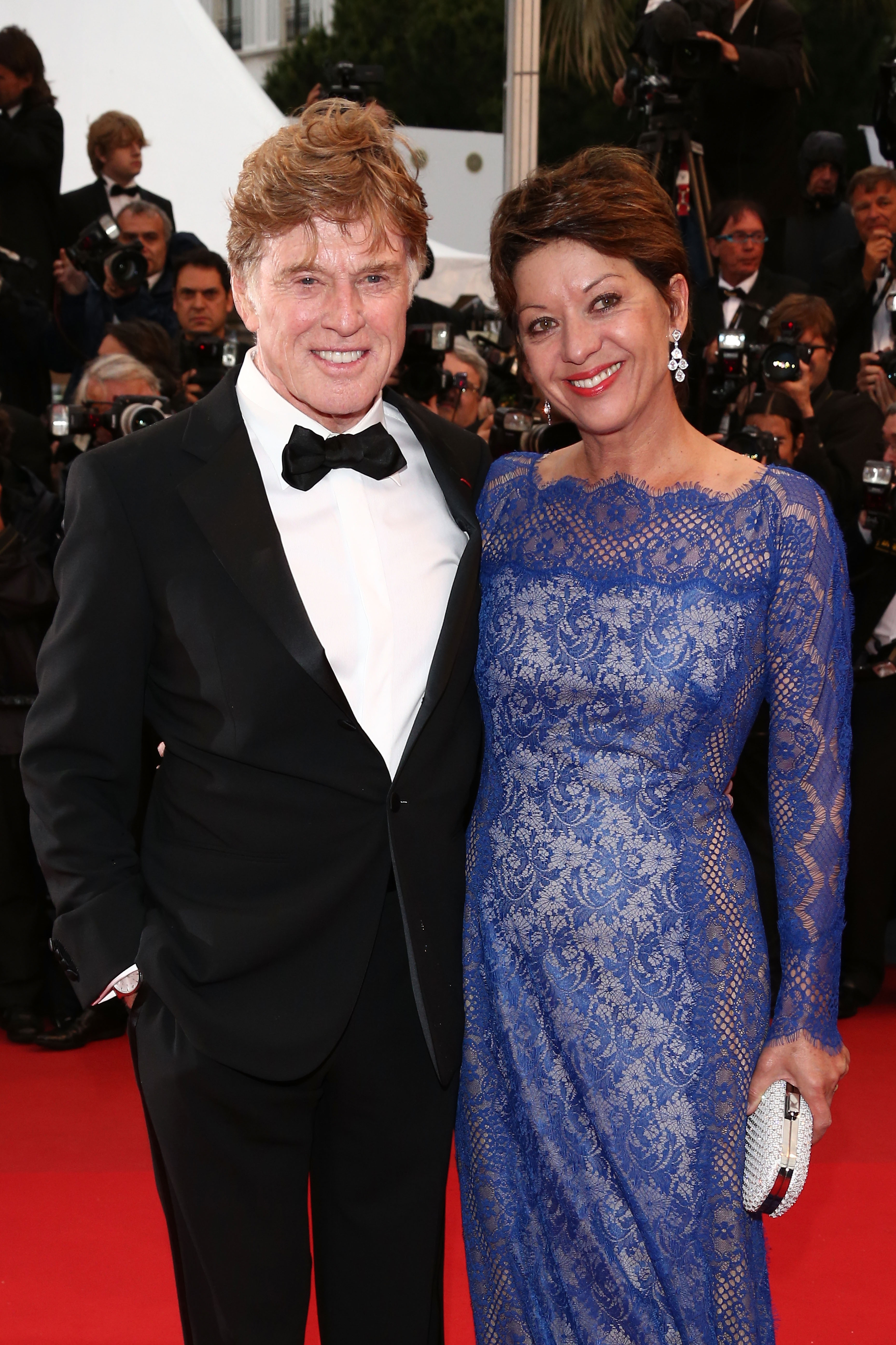 Robert Redford and Sibylle Szaggars at the premiere of "All Is Lost" during the 66th Annual Cannes Film Festival on May 22, 2013, in France. | Source: Getty Images