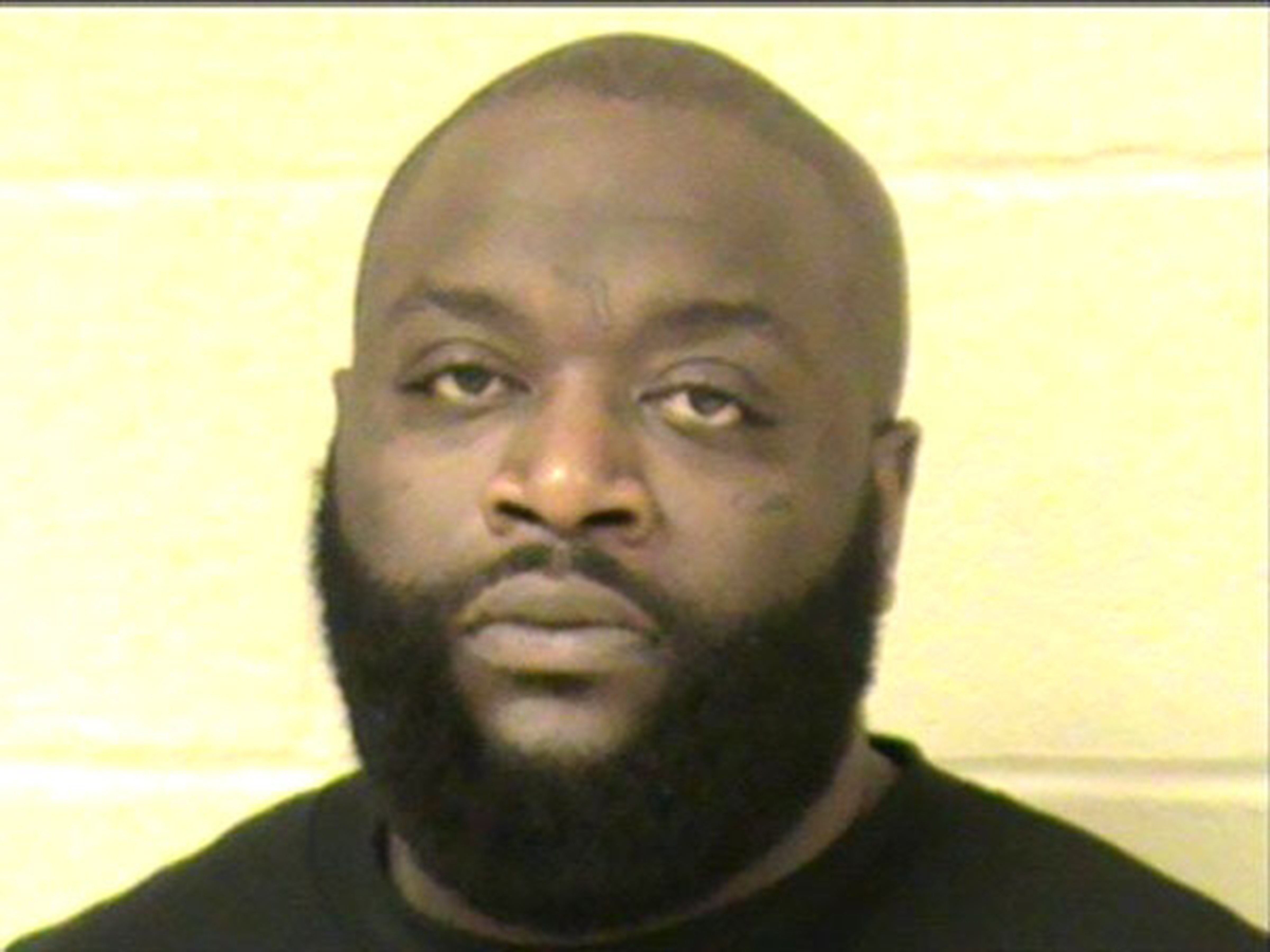 Rick Ross' mugshot after his arrest in March 2011. | Source: Getty Images