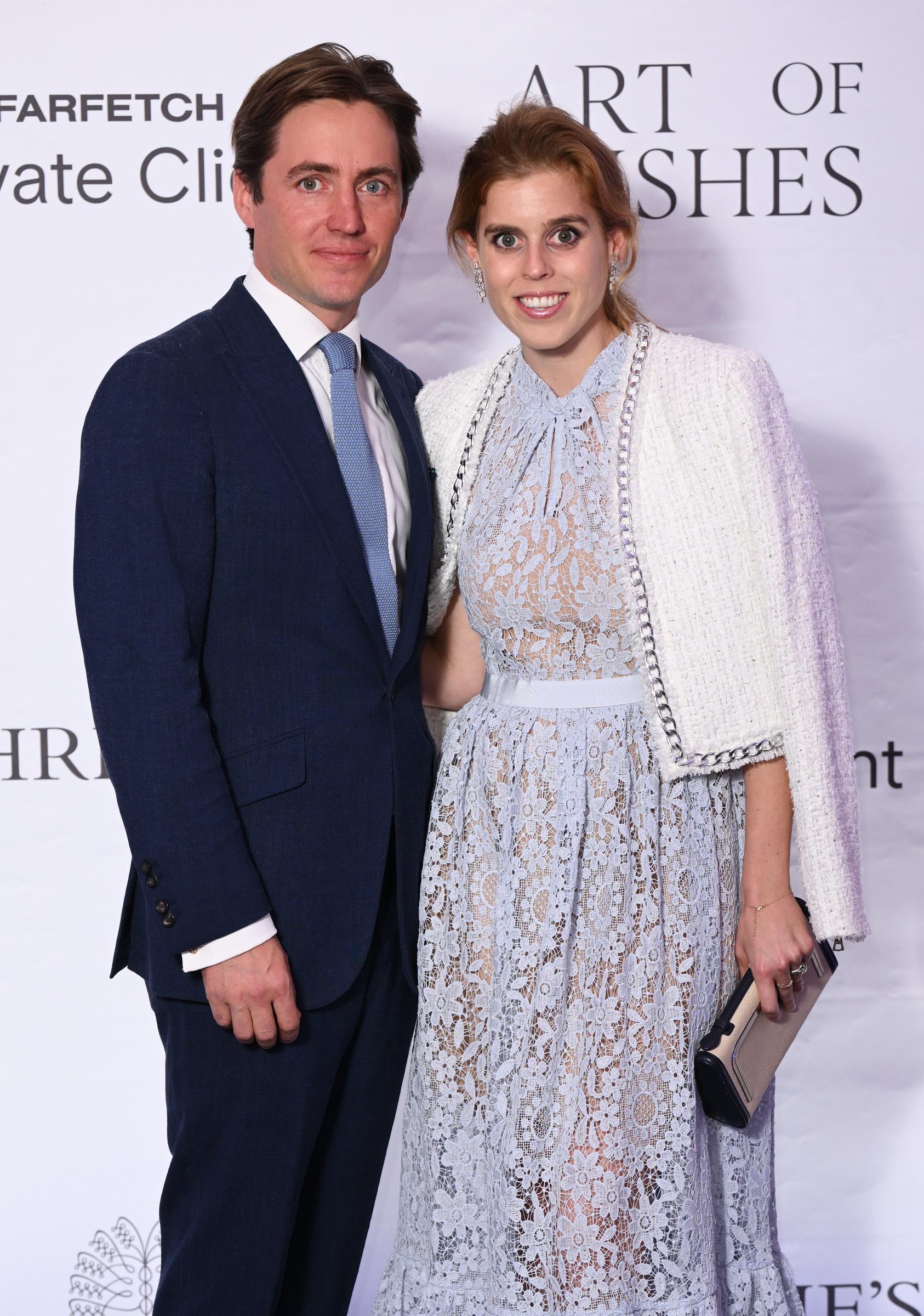 Edoardo Mapelli Mozzi and Princess Beatrice of York attend the Art of Wishes Gala 2023 at Raffles on 9 October in London, England. | Source: Getty Images