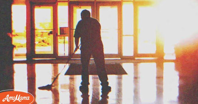 Anthony took a job as a janitor to earn money. | Photo: Imagebb