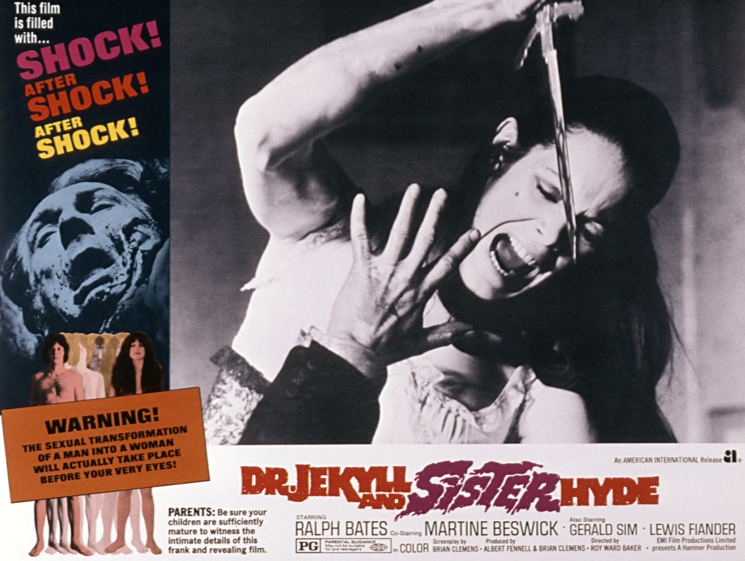 Martine Beswick on "Dr. Jekyll and Sister Hyde" in 1971. | Source: Getty Images