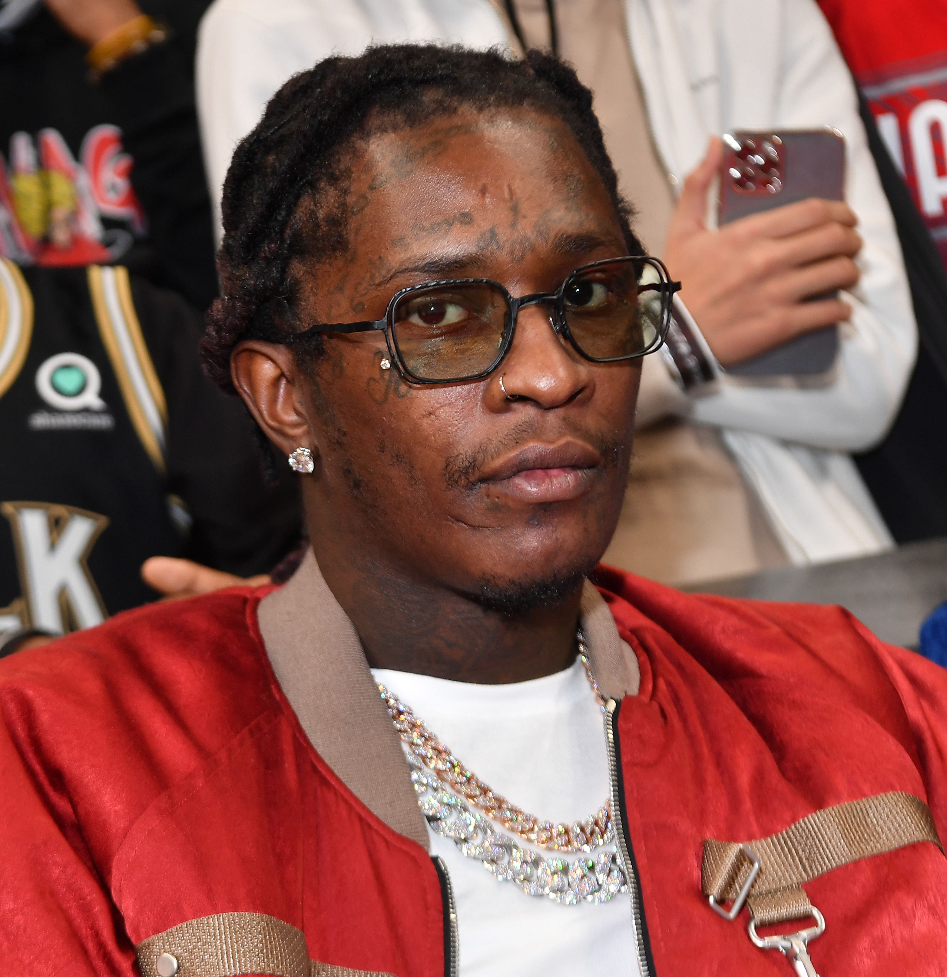 Young Thug attends the game between the Phoenix Suns and the Atlanta Hawks at State Farm Arena on February 3, 2022, in Atlanta, Georgia. | Source: Getty Images