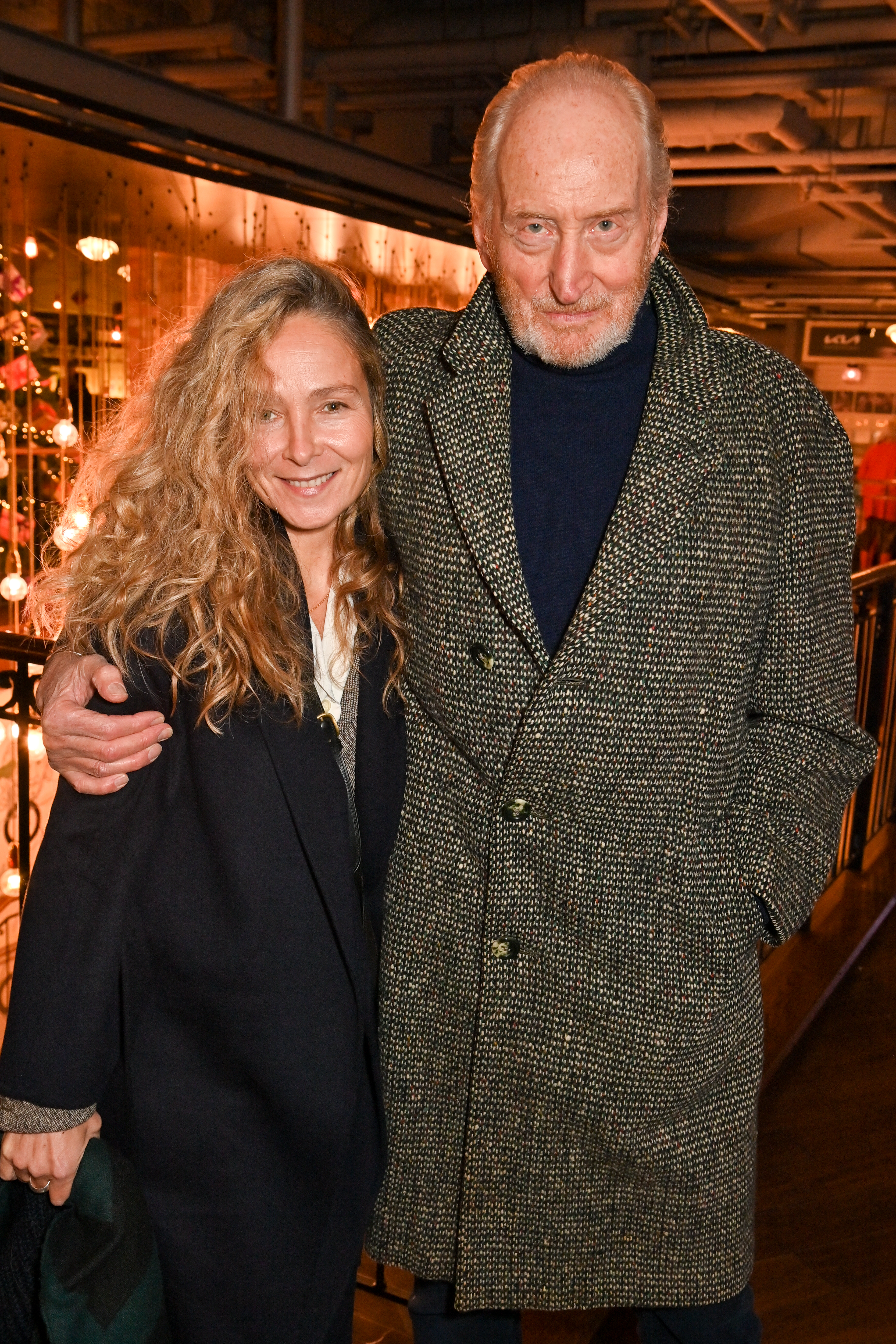 Alessandra Masi and Charles Dance at Picturehouse Central on November 30, 2022, in London, England. | Source: Getty Images