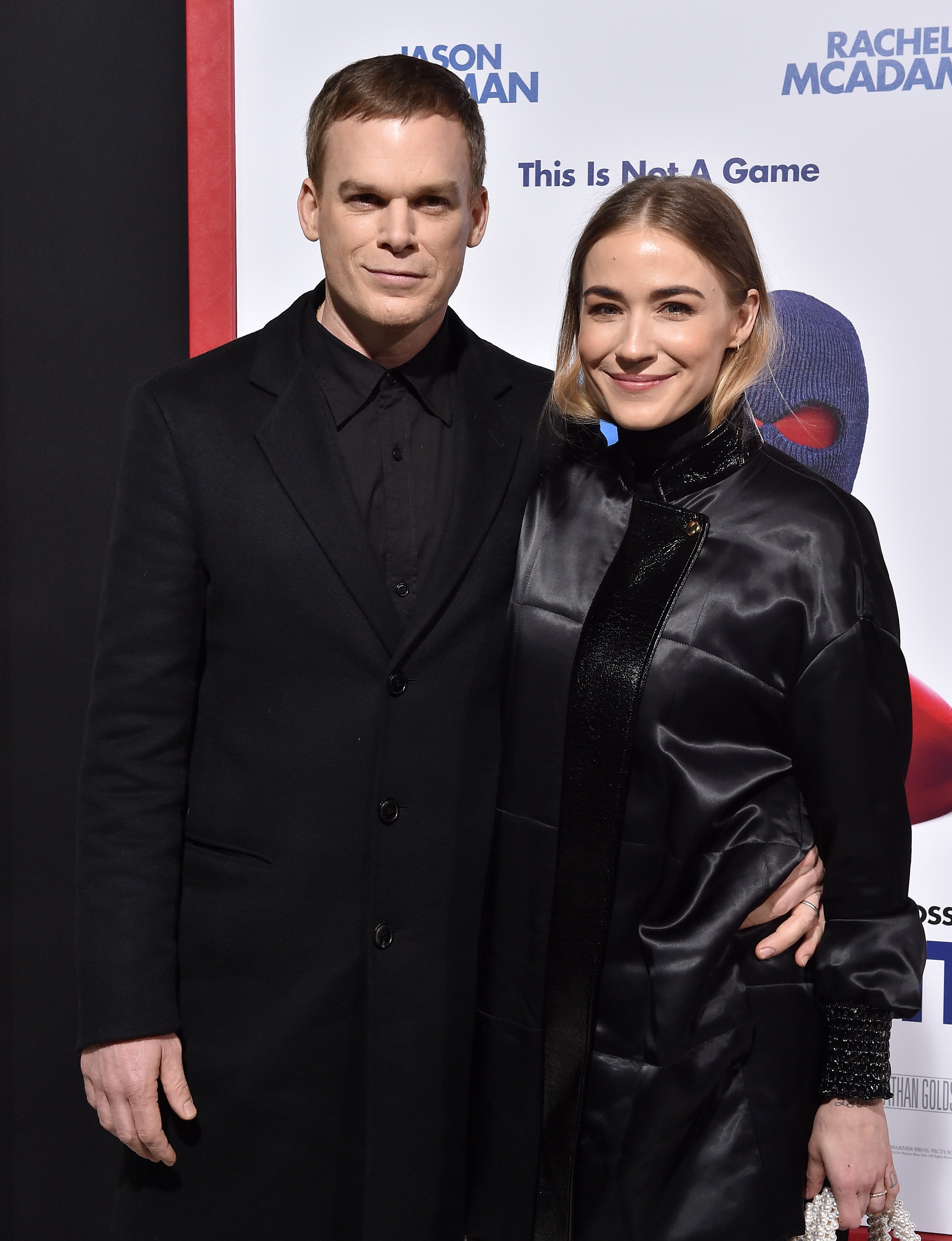 Michael C. Hall and Morgan Macgregor at the Los Angeles premiere of 'Game Night' at TCL Chinese Theatre in Hollywood, California on February 21, 2018 | Source: Getty Images