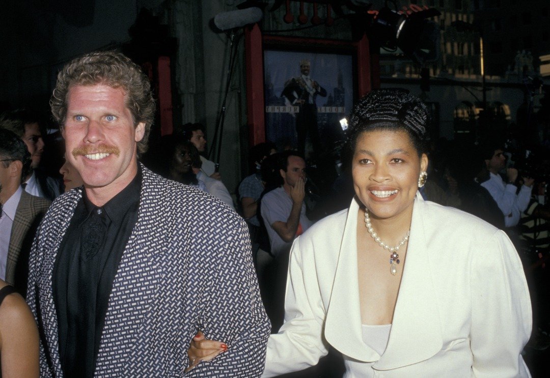 Actor Ron Perlman and wife Opal Stone attend the premiere of 'Coming To America' on June 26, 1988 | Source: Getty Images