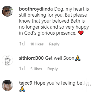 Fans flood Duane Chapman's comments section with support and prayers | Instagram: @duanedogchapman