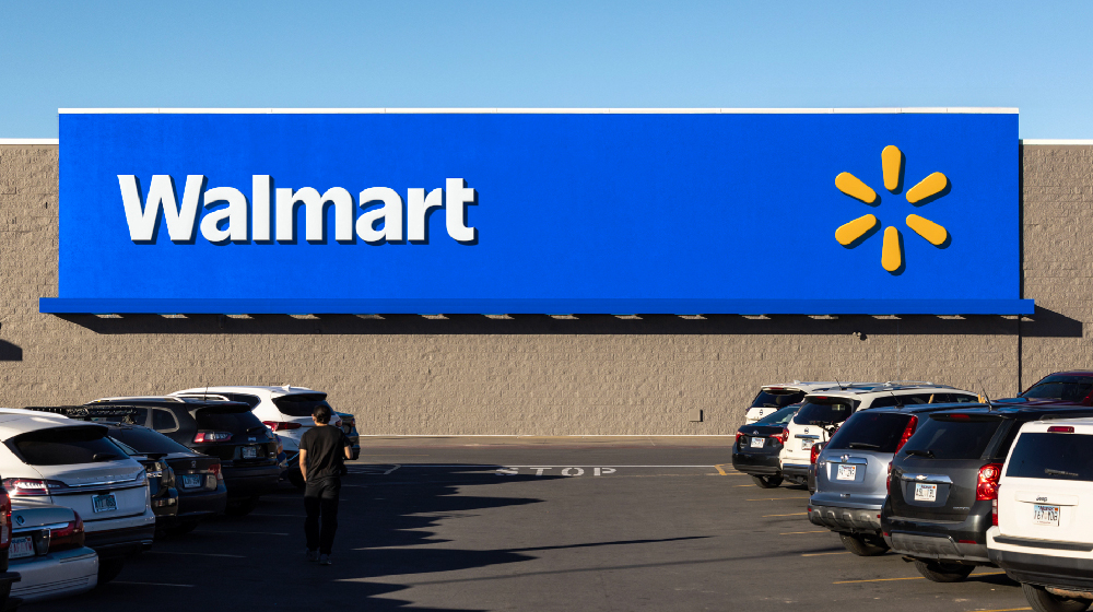 The storefront of a Walmart shop with the company's refreshed logo and wordmark, taken in 2025. | Source: Walmart Press Center