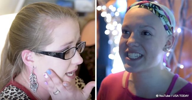 Tearjerking moment bald girl battling cancer learned about her friend's action before prom 