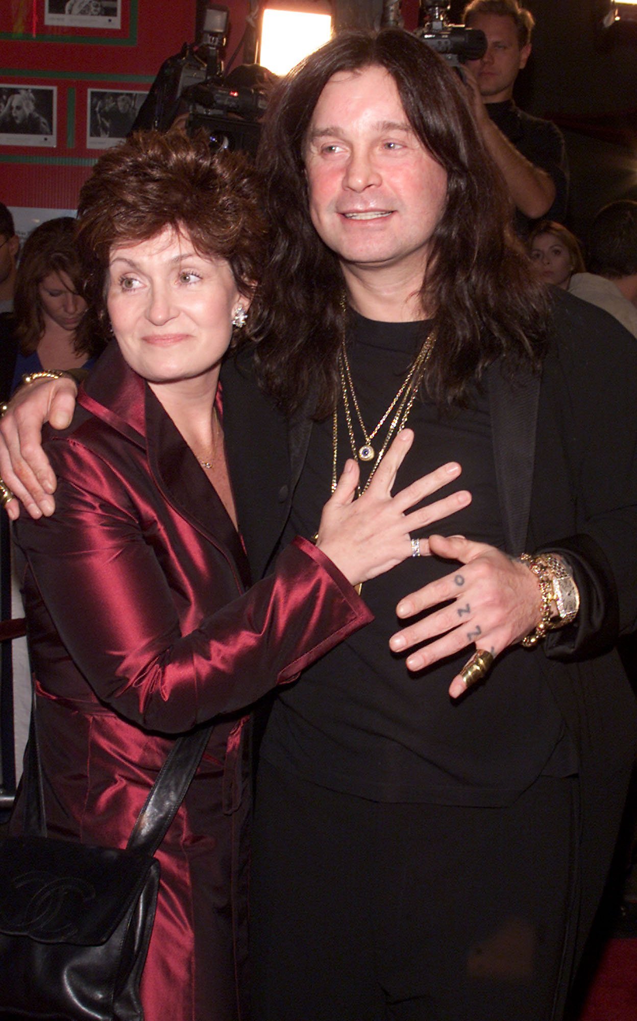 Ozzy Osbourne and his wife Sharon at the premiere of 'Little Nicky' at the Chinese Theater on February 11, 2000, in Los Angeles, Ca. | Source: Getty Images.