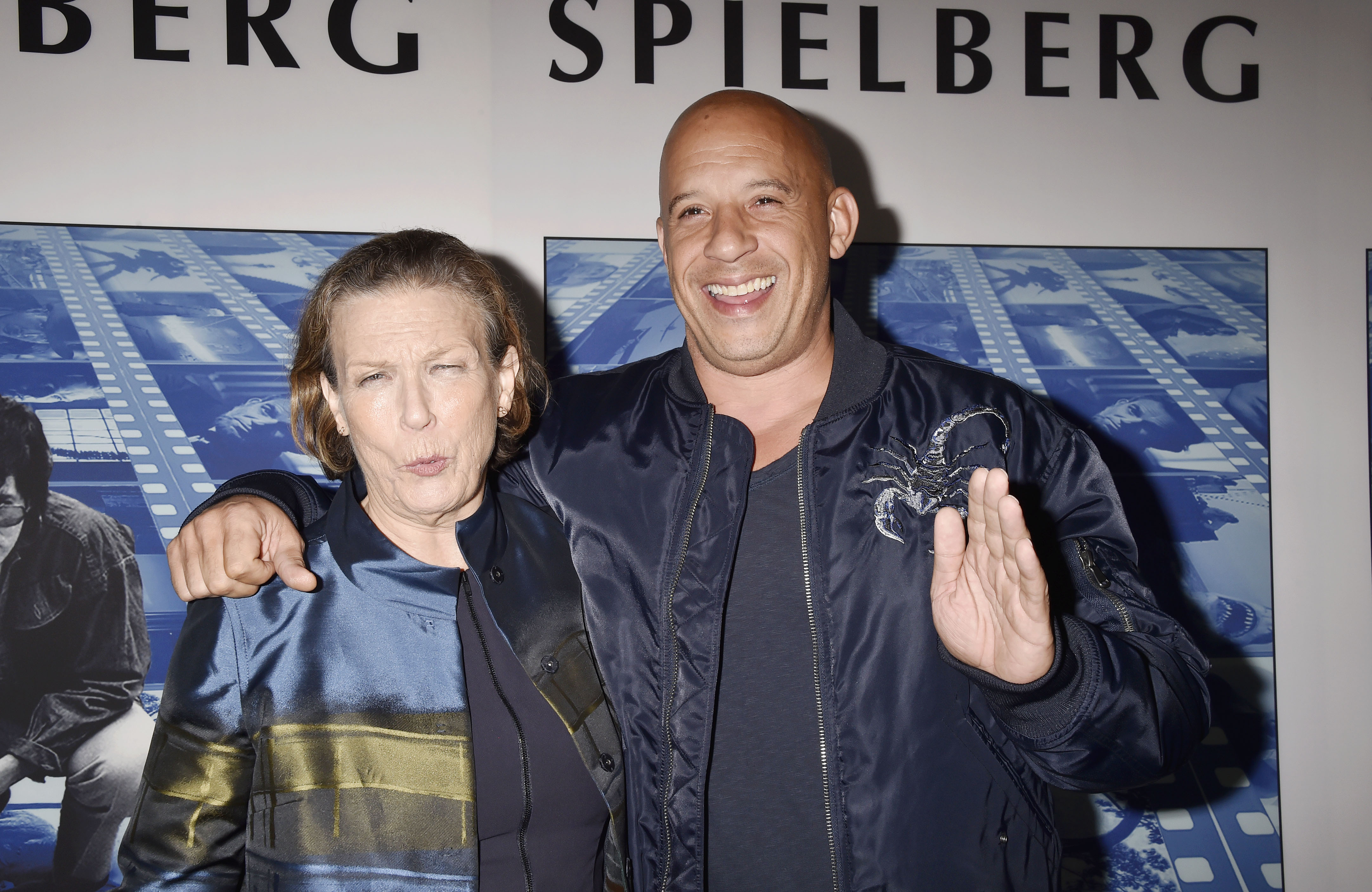 Vin Diesel and his mother Delora Vincent at the premiere of HBO's 'Spielberg' in 2017 in Hollywood, California. | Source: Getty Images