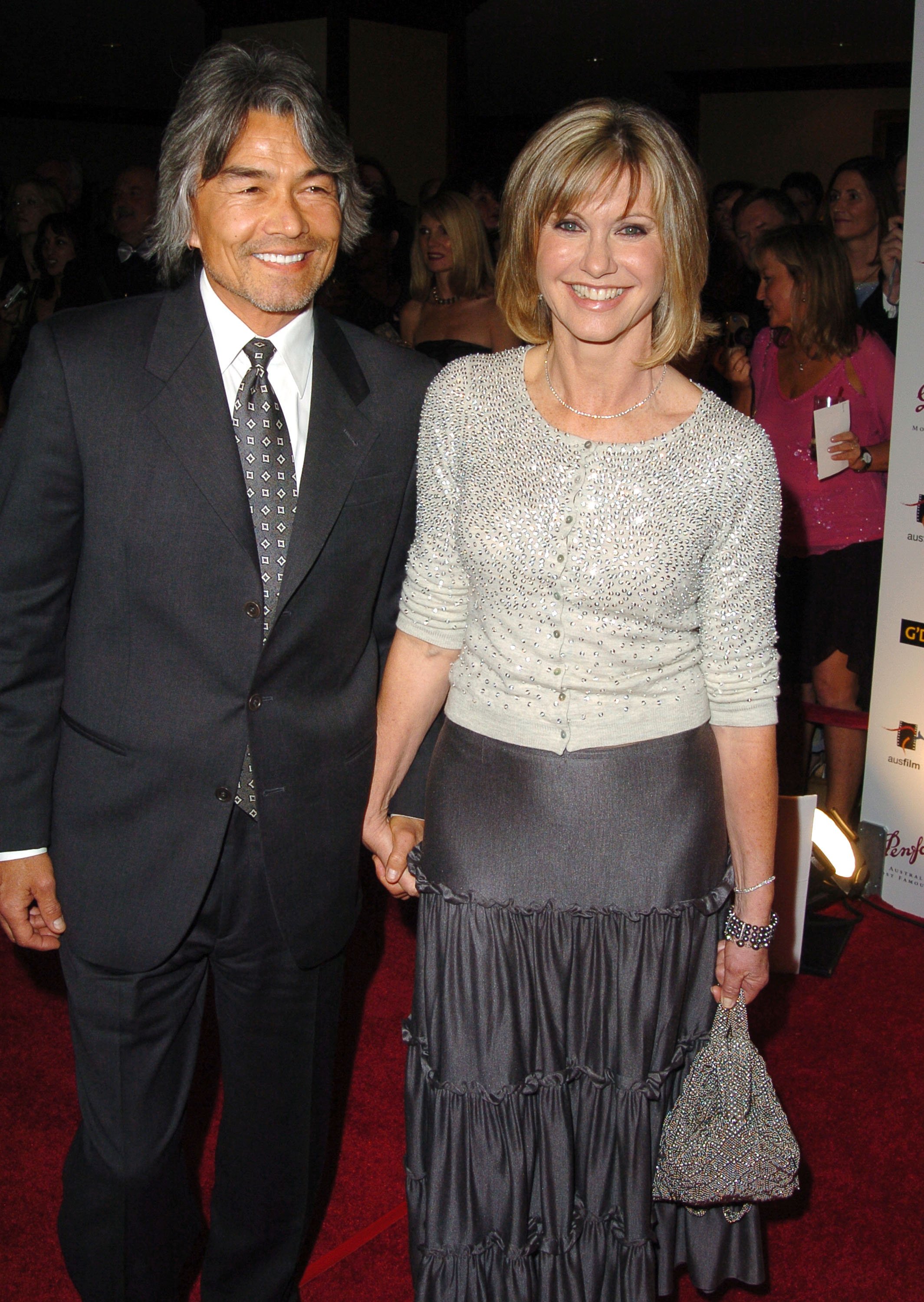 Olivia Newton John and Boyfriend Patrick McDermott in 2005 | Source: Getty Images