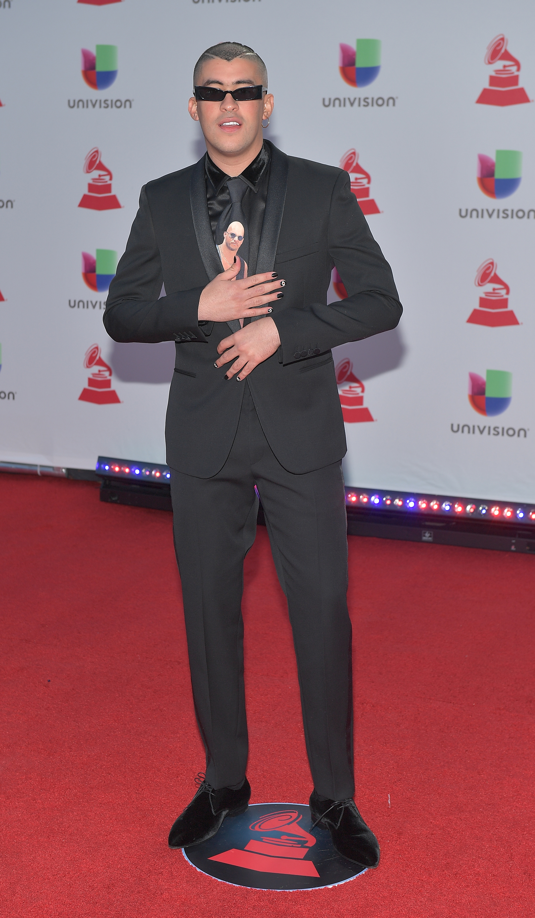 Bad Bunny attends the 19th annual Latin GRAMMY Awards in Las Vegas, Nevada on November 15, 2018. | Source: Getty Images