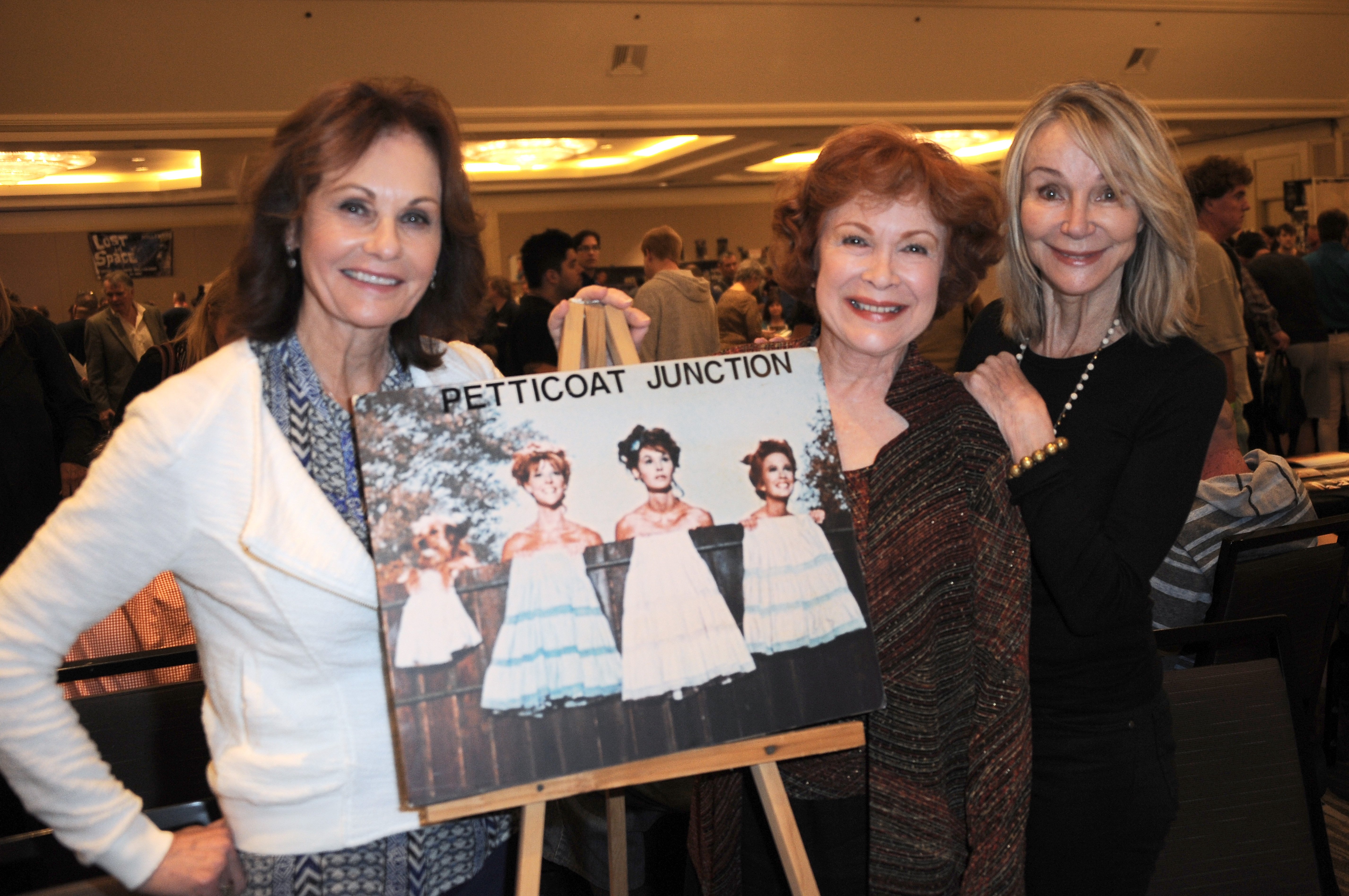 Actors from "Petticoat Junction" Lori Saunders, Linda Henning and Gunilla Hutton at The Hollywood Show  | Getty Images