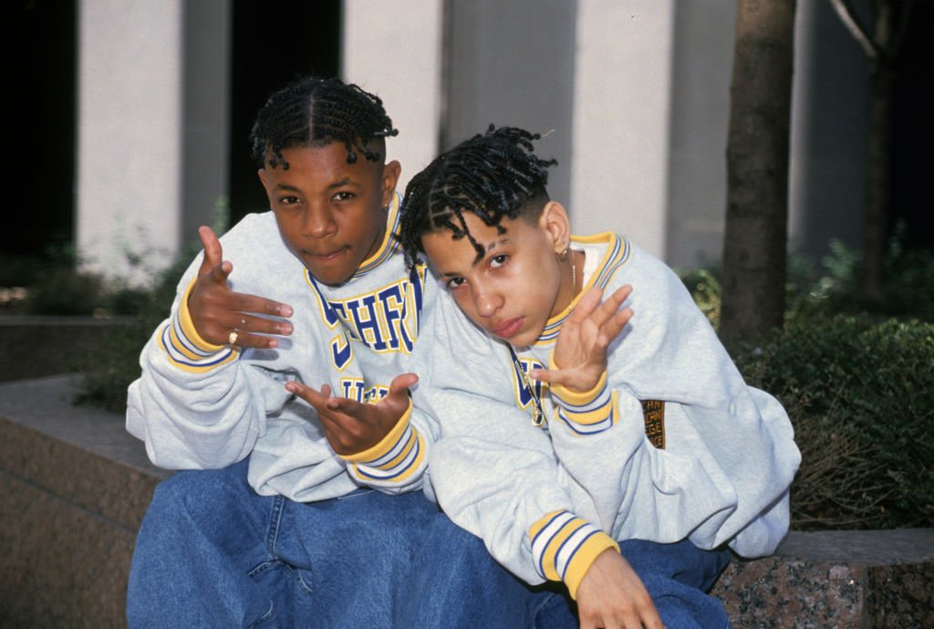 Rap group Kris Kross (aka Chris "Mac Daddy" Kelly and Chris "Daddy Mac" Smith) in a portrait taken on February 24, 1992. | Photo: Getty Images