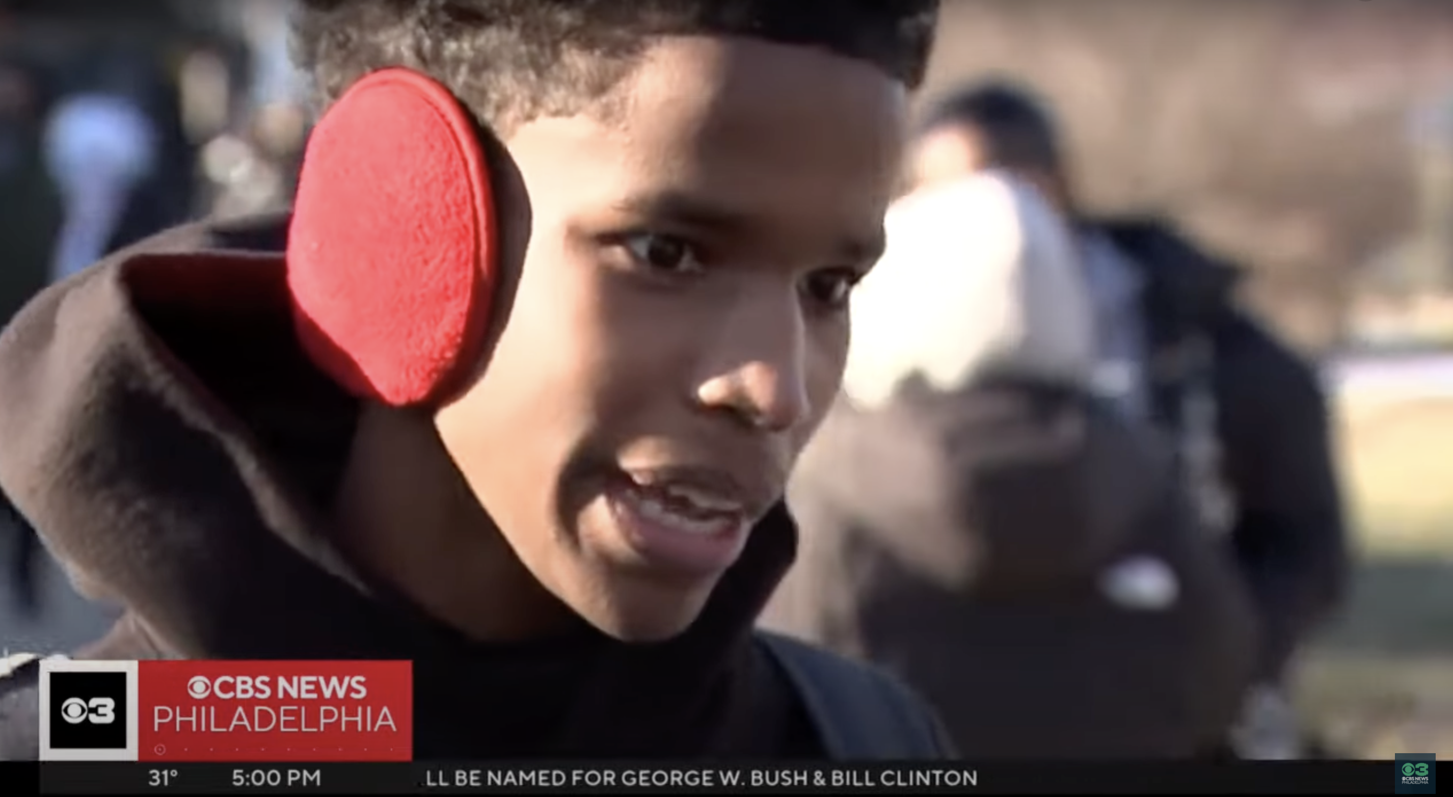 Mohamed Elfaki, a 10-th grader at Samuel Fels High School, shares his thoughts on Noah Scurry's tragic death, in a video dated January 15, 2025 | Source: YouTube/cbsphilly