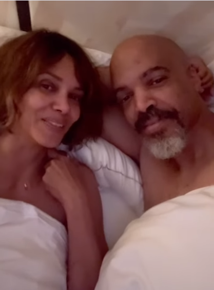 Van Hunt and Halle Berry in bed together talking about Respin and Mother's Day on May 11, 2025 | Source: Instagram/halleberry
