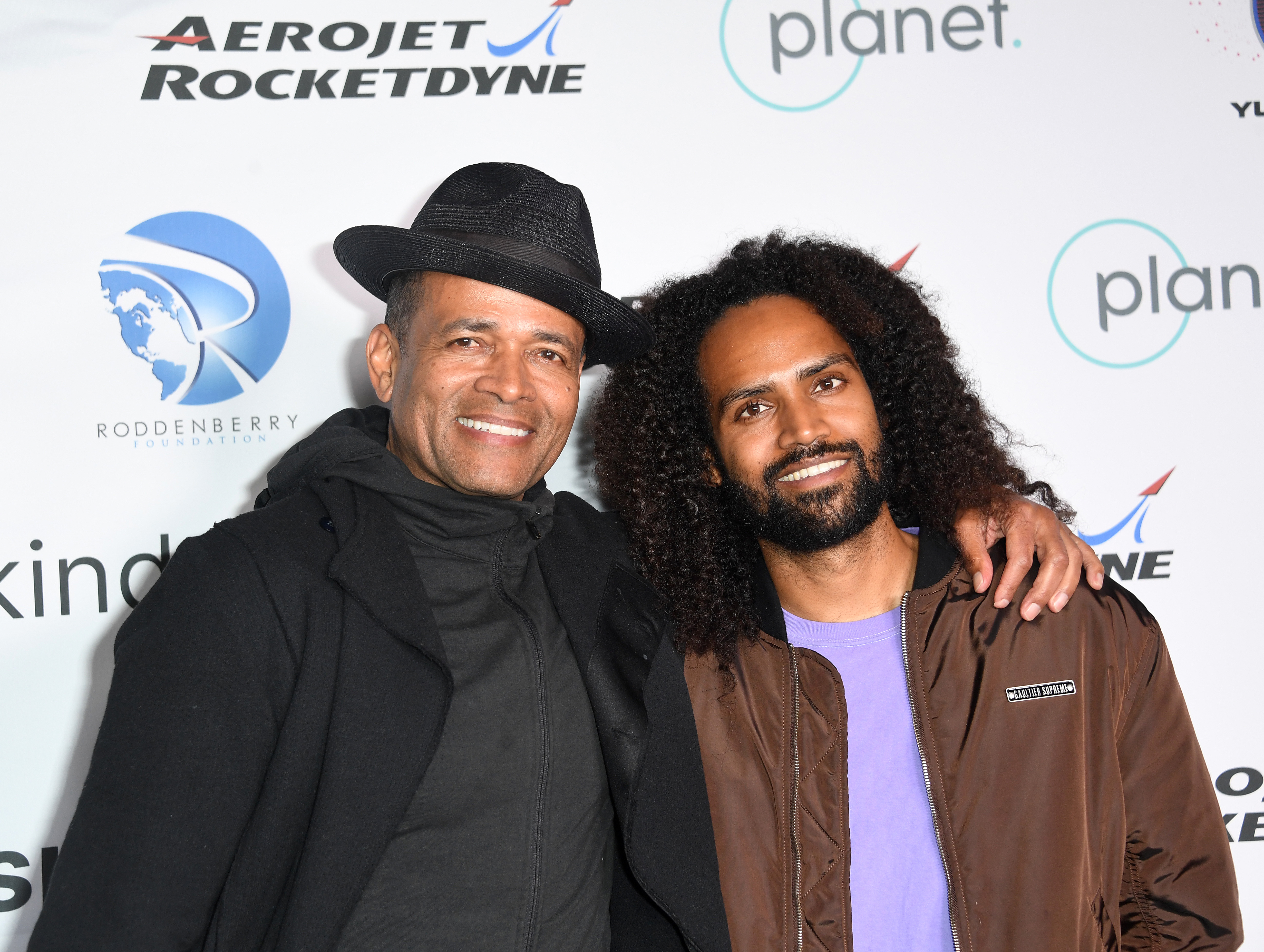 Mario Van Peebles and Makaylo Van Peebles attends Yuri's Night Los Angeles held at California Science Center on April 08, 2023 in Los Angeles, California | Source: Getty Images