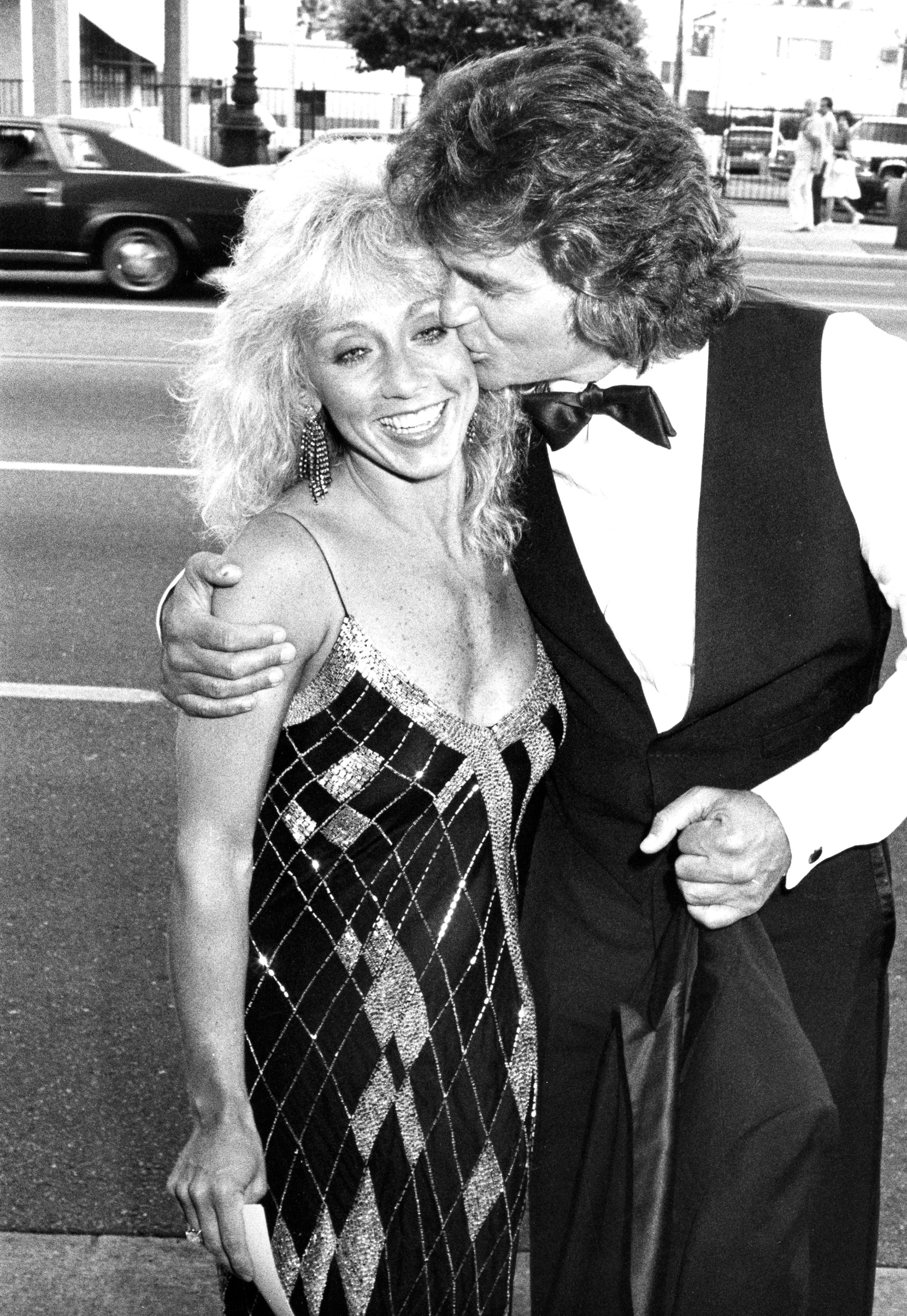 Michael Landon and wife Cindy Clerico attend the premiere of "Sam's Son" at the Academy Theater on August 15, 1984 in Beverly Hills, California. / Source: Getty Images