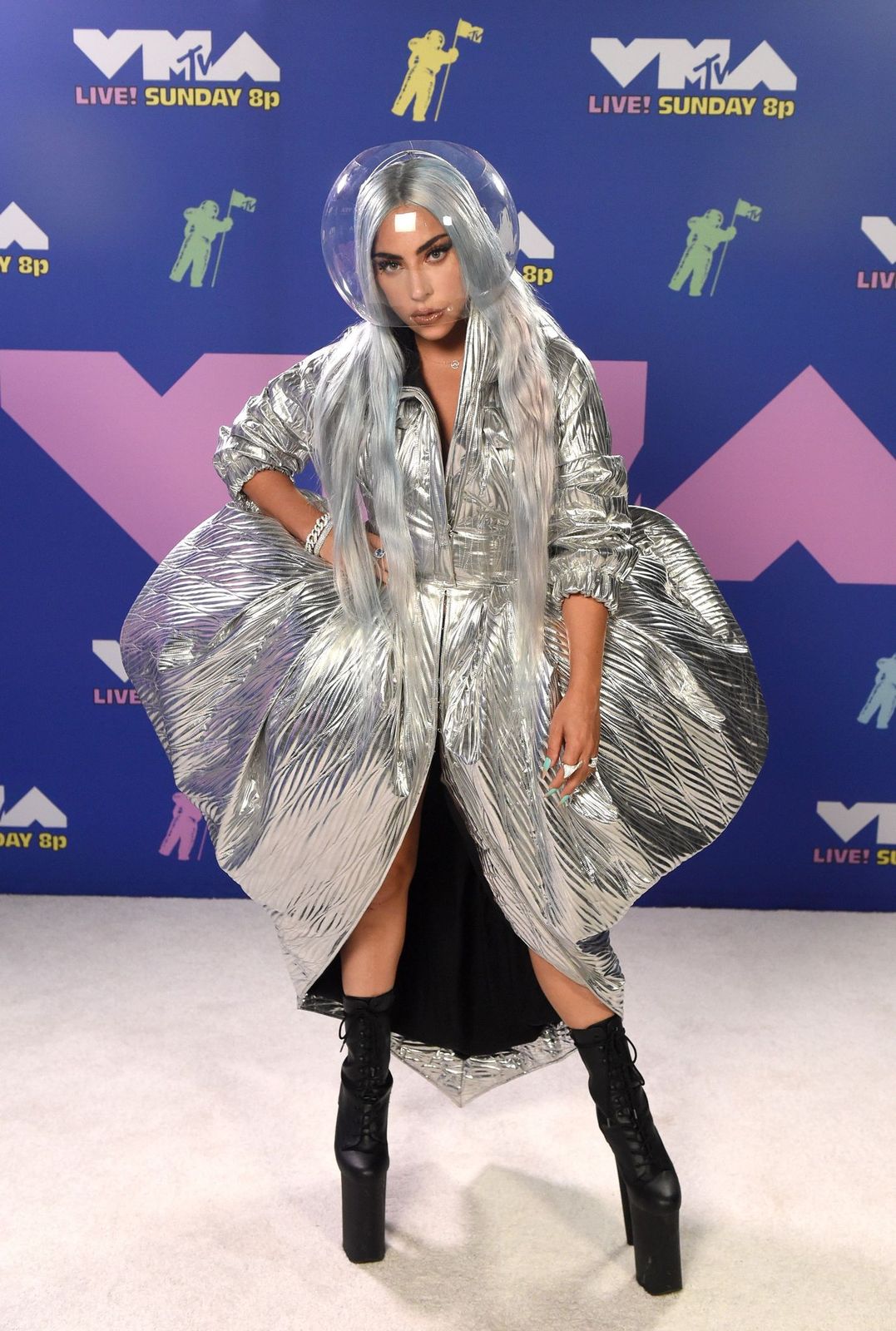 Lady Gaga at the 2020 MTV Video Music Awards, broadcast on Sunday, August 30th 2020. | Photo: Getty Images