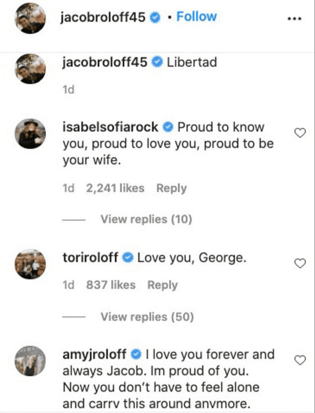 The Roloff family shows Jacob Roloff support after his shocking revelation on December 16, 2020 | Photo: Instagram/jacobroloff45