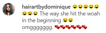 A fan commented on a video of Reign Ryan Rushing dancing in front of a phone while making videos on Tik Tok | Source: Instagram.com/toyajohnson