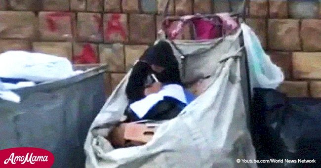 11-year-old refugee spotted doing homework in a pile of trash given a place in school (video)