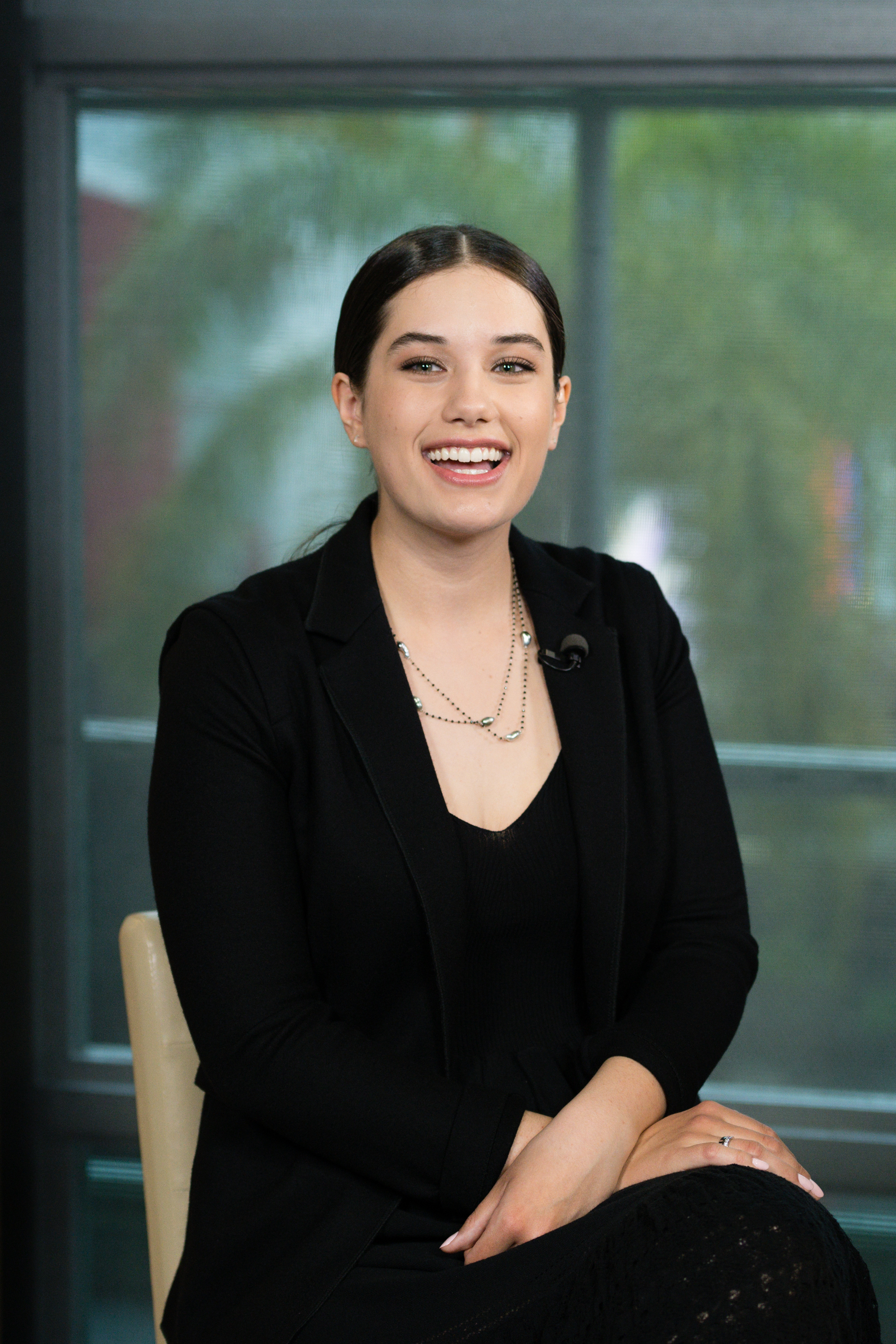 Ella Blue Travolta visits "Extra" at Universal Studios Hollywood on May 22, 2019 in Universal City, California | Source: Getty Images