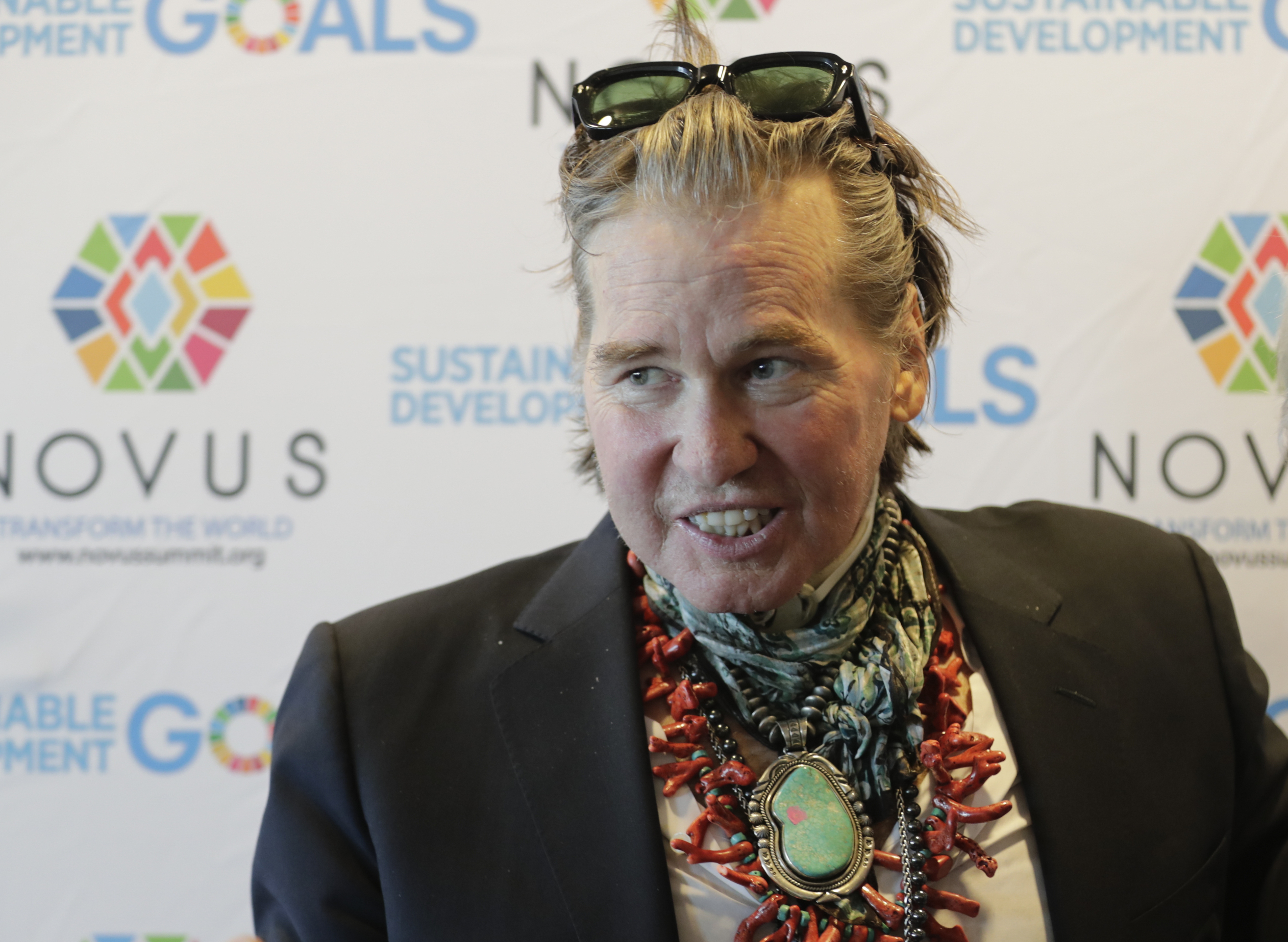 Val Kilmer at the United Nations headquarters in New York City to promote the 17 Sustainable Development Goals (SDGs) initiative, July 20, 2019 | Source: Getty Images