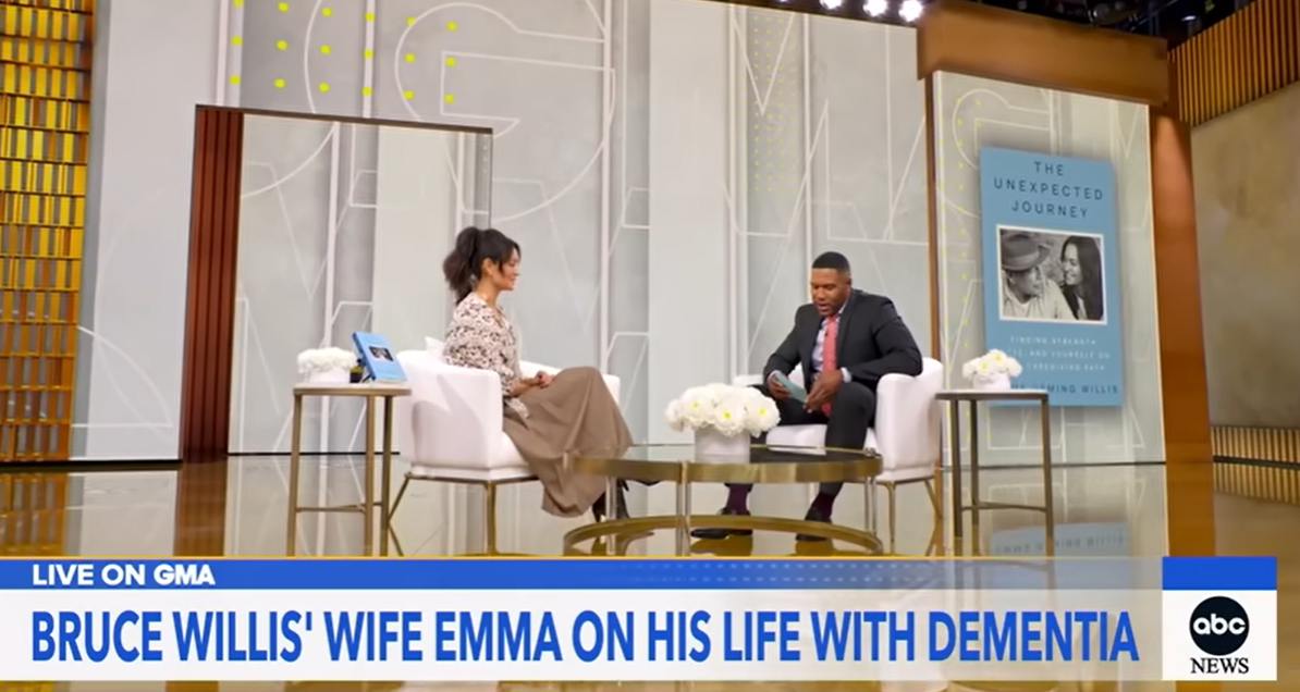 Emma Heming Willis appears on "Good Morning America," from a video dated September 9, 2025 | Source: YouTube/@GMA