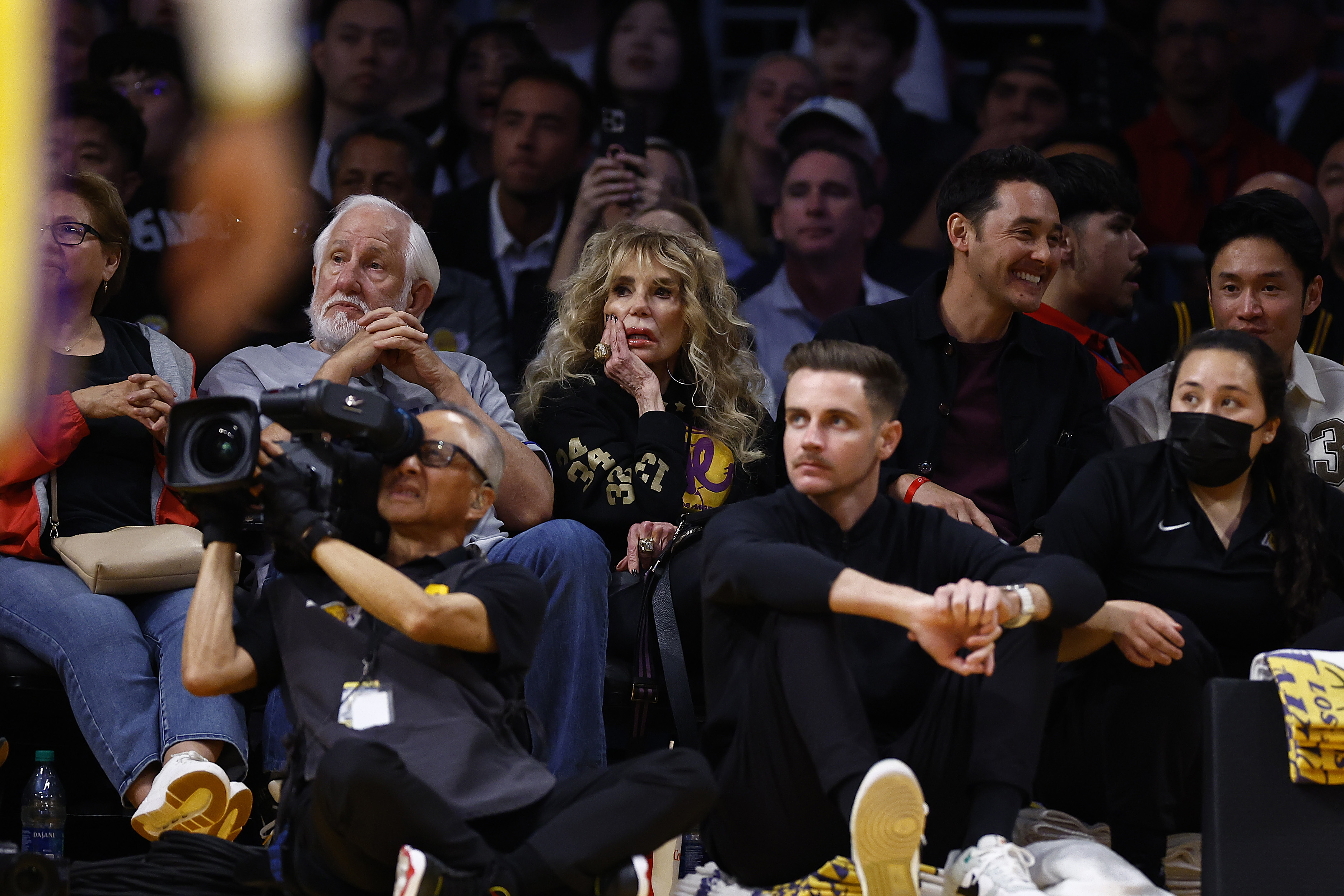 Dyan Cannon is seen attending a game between the Golden State Warriors and the Los Angeles Lakers on April 9, 2024 | Source: Getty Images