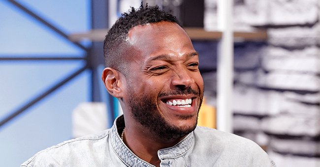 Check Out Marlon Wayans S Only Son Shawn Showing Off His Mustache Earrings Cool Afro