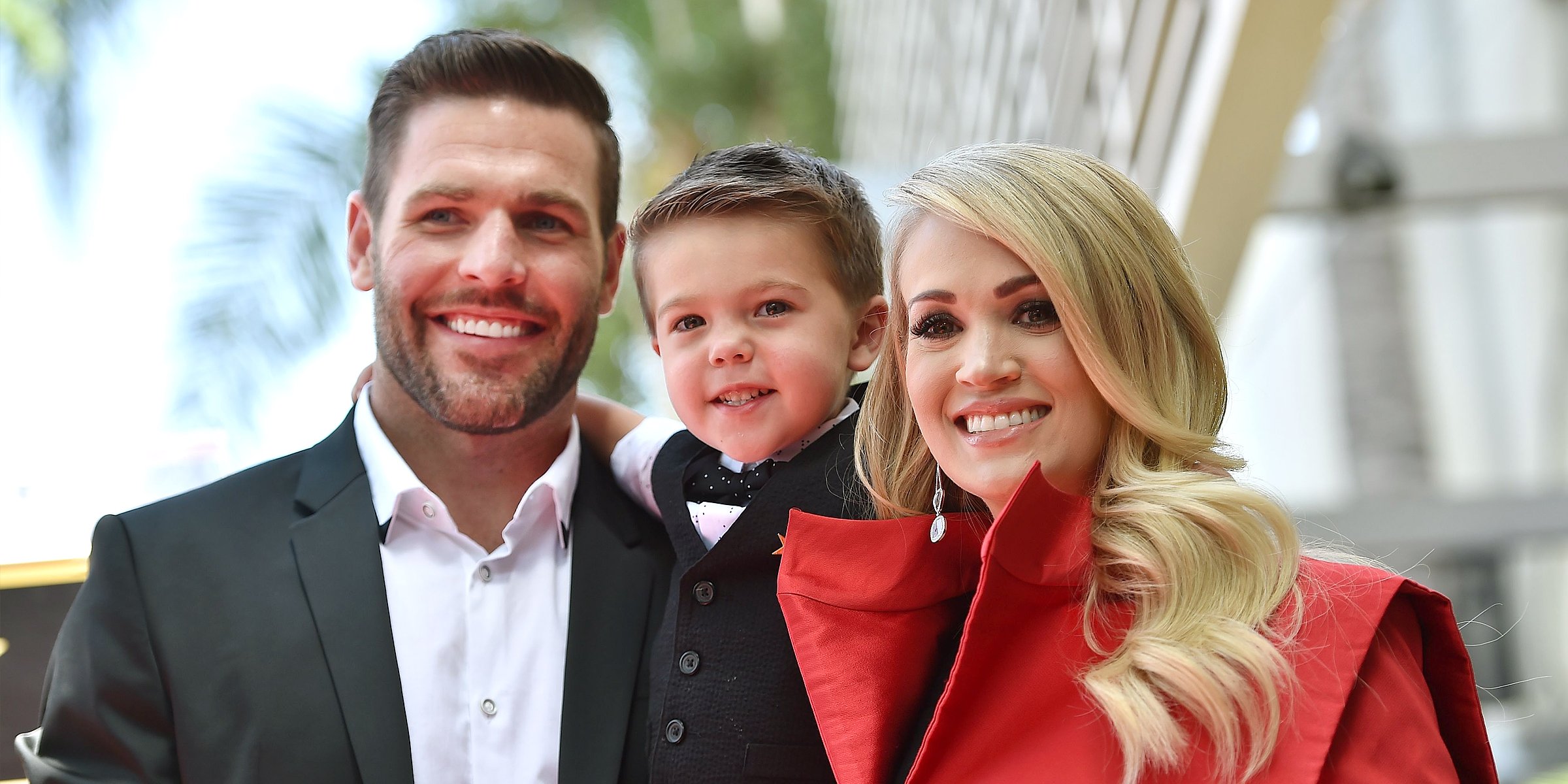 Mike Fisher, Isaiah Fisher and Carrie Underwood, 2018 | Source: Getty Images