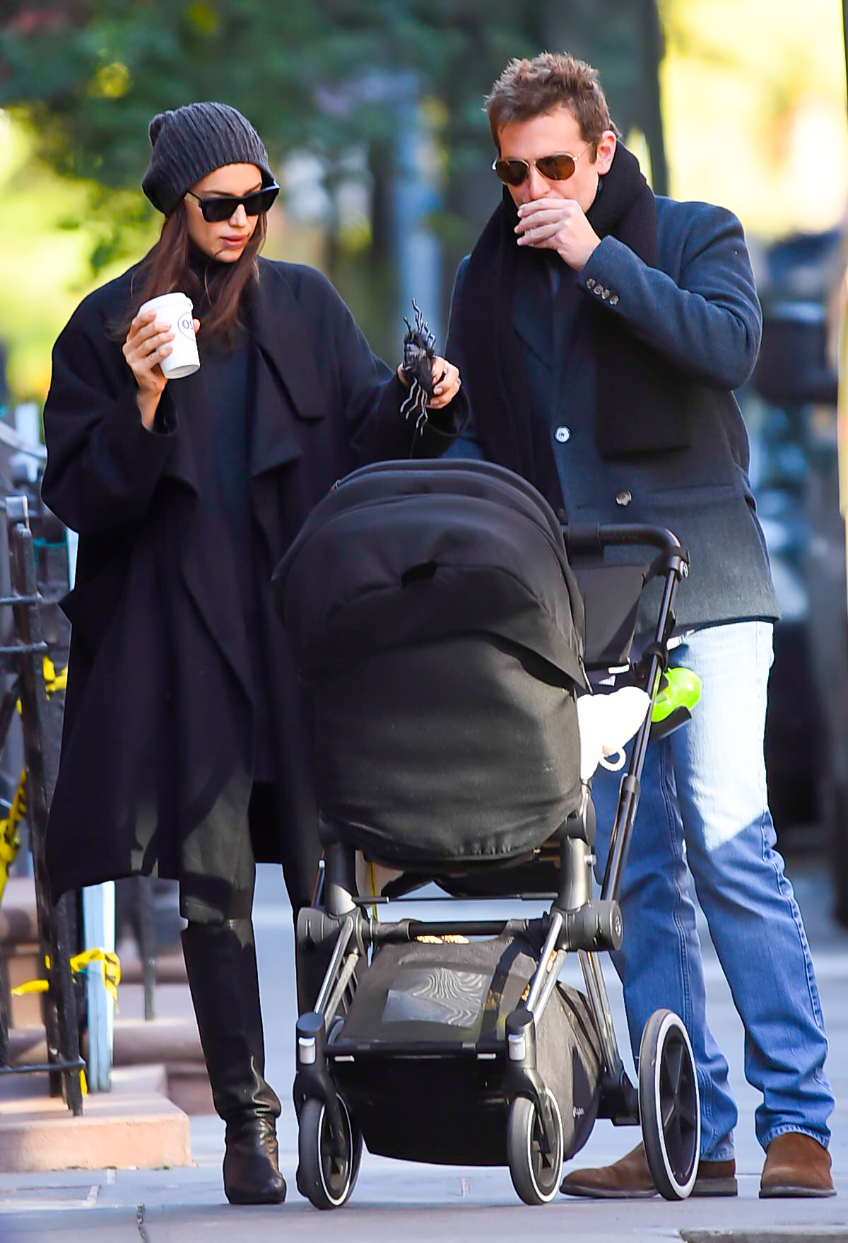 Bradley Cooper and Irina Shayk on October 24, 2018 in New York City. | Source: Getty Images