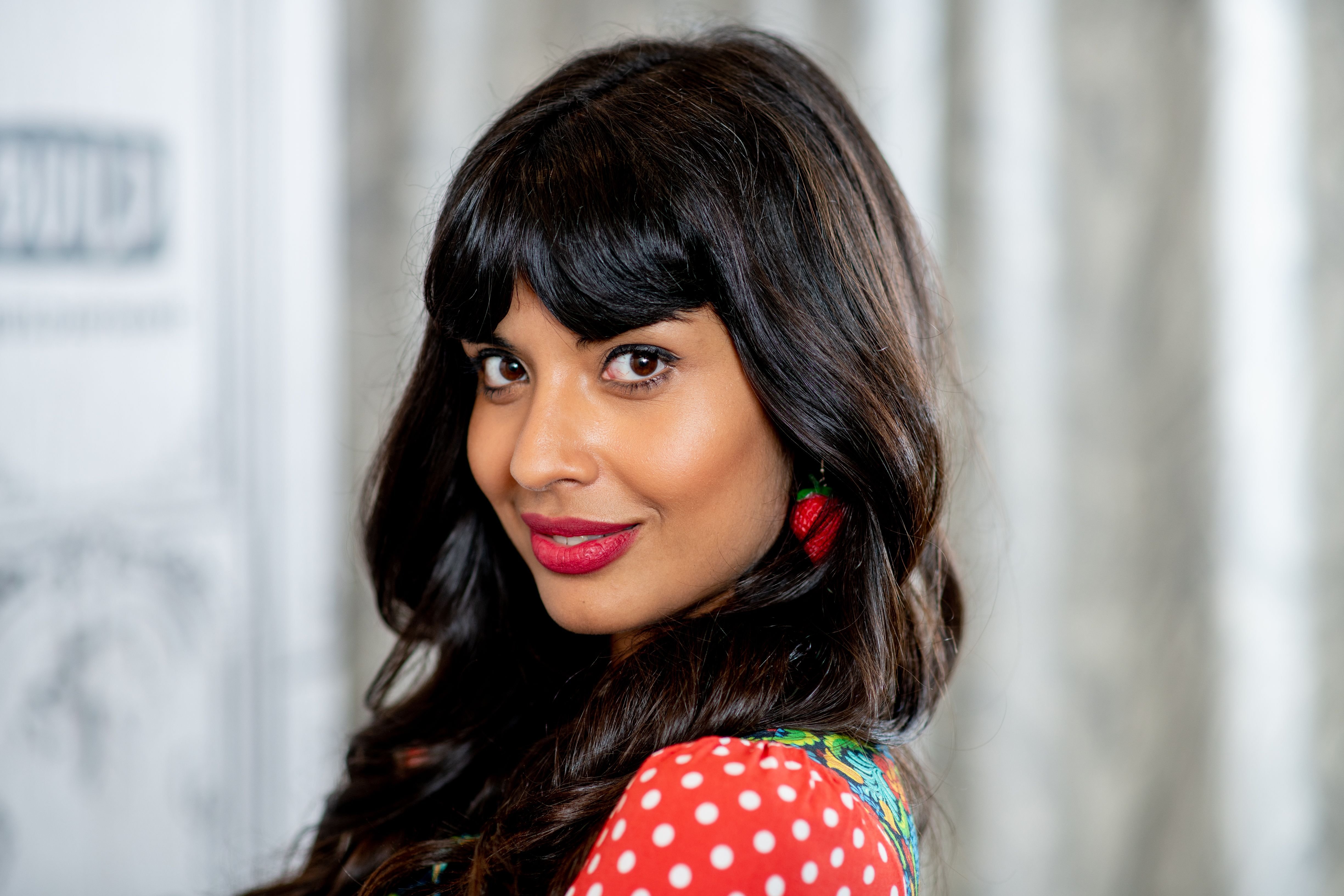 Jameela Jamil at Build Studio in October 2018 in New York City | Source: Getty Images