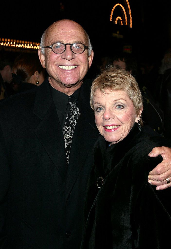  Gavin MacLeod and wife at the play opening of "Oldest Living Confederate Widow Tells All" in 2003 in New York | Source: Getty Images