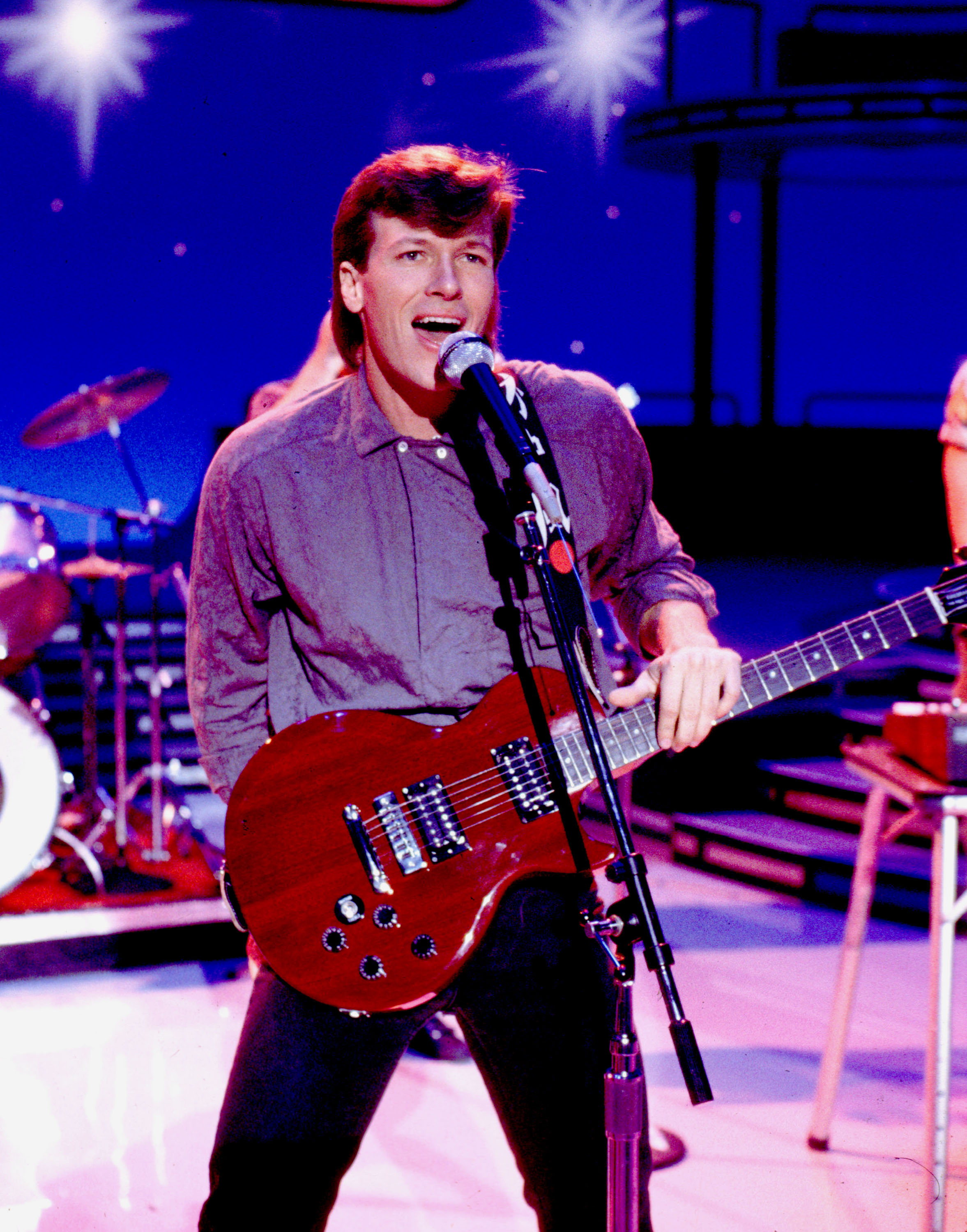 The singer performing on American Bandstand on September 18, 1983 | Source: Getty Images