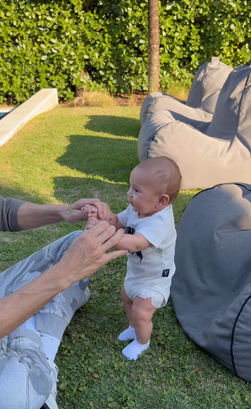 Enrique Iglesias playing with his son Romeo Iglesias in a video from March 28, 2026 | Source: Instagram/enriqueiglesias