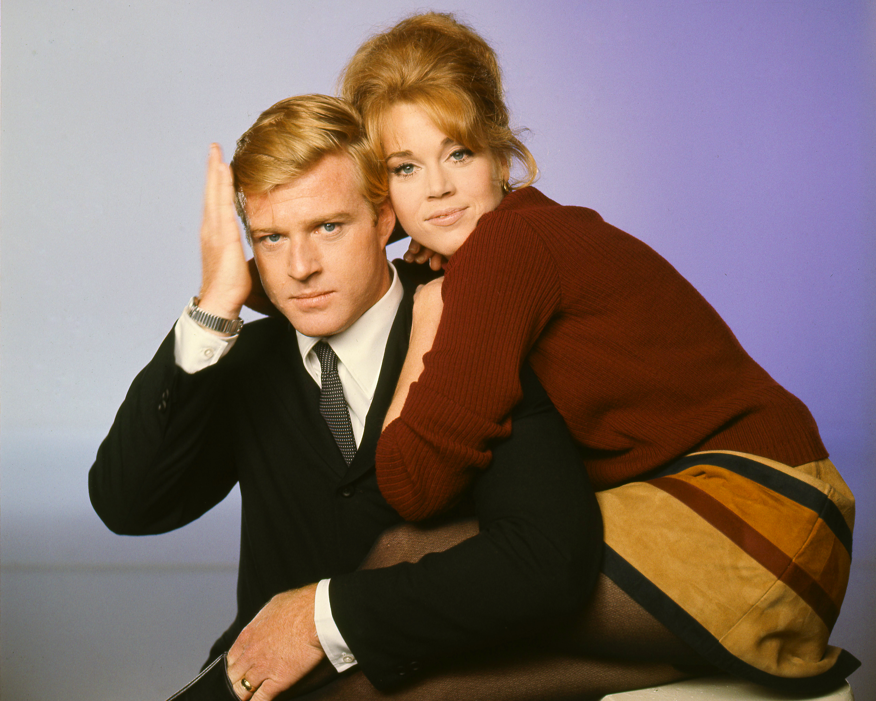 Robert Redford and Jane Fonda in a promotional portrait for "Barefoot In The Park," circa 1967. | Source: Getty Images