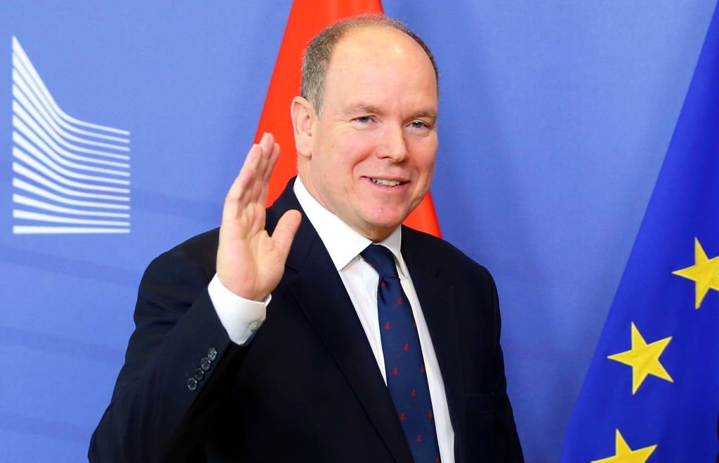 Albert II Prince of Monaco waving during his meeting at the European Commission in Brussels, Belgium on February 19, 2019 | Photo: Getty Images