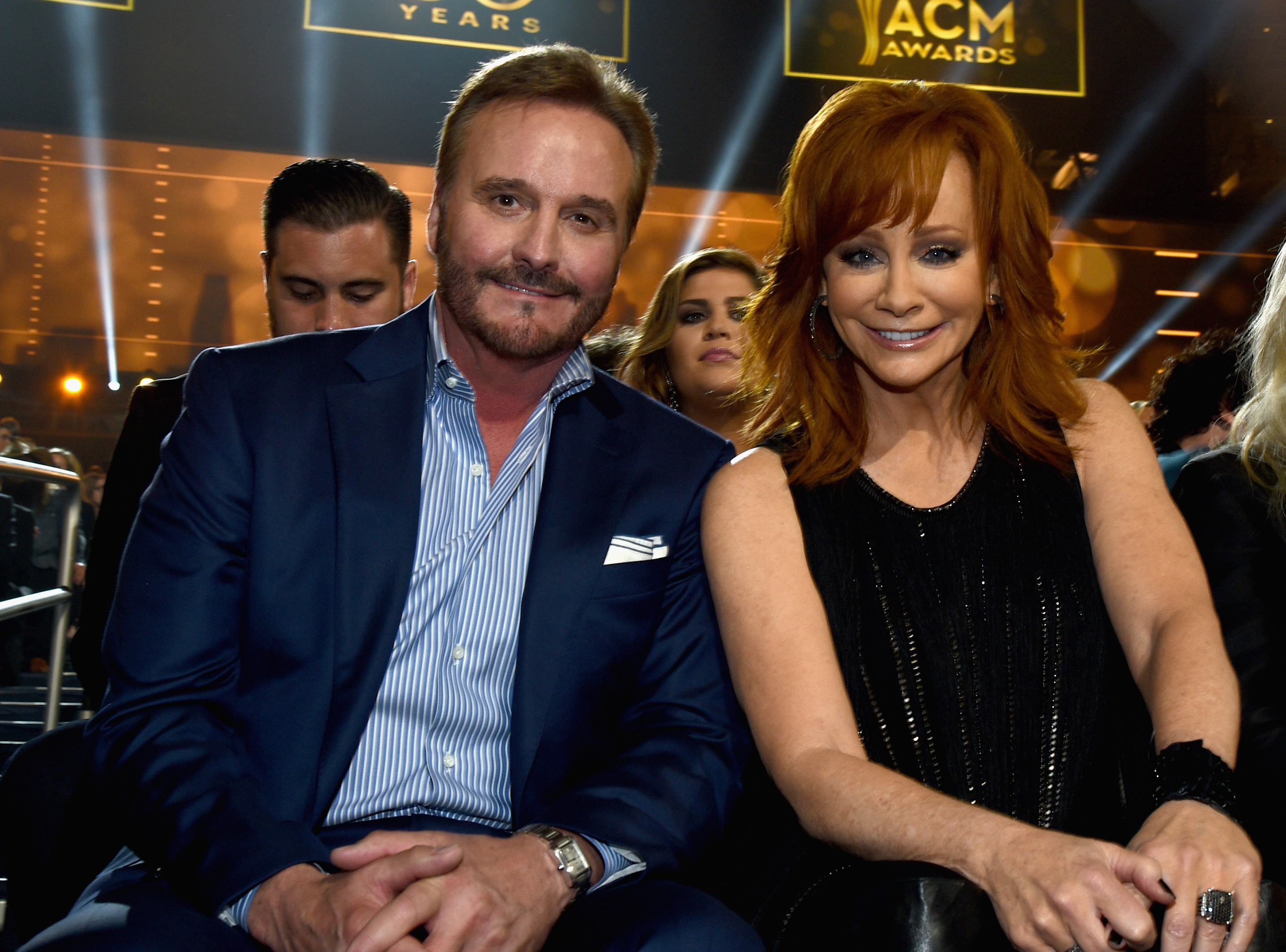 Narvel Blackstock and Reba McEntire at the 50th Academy Of Country Music Awards on April 19, 2015, in Arlington, Texas | Source: Getty Images